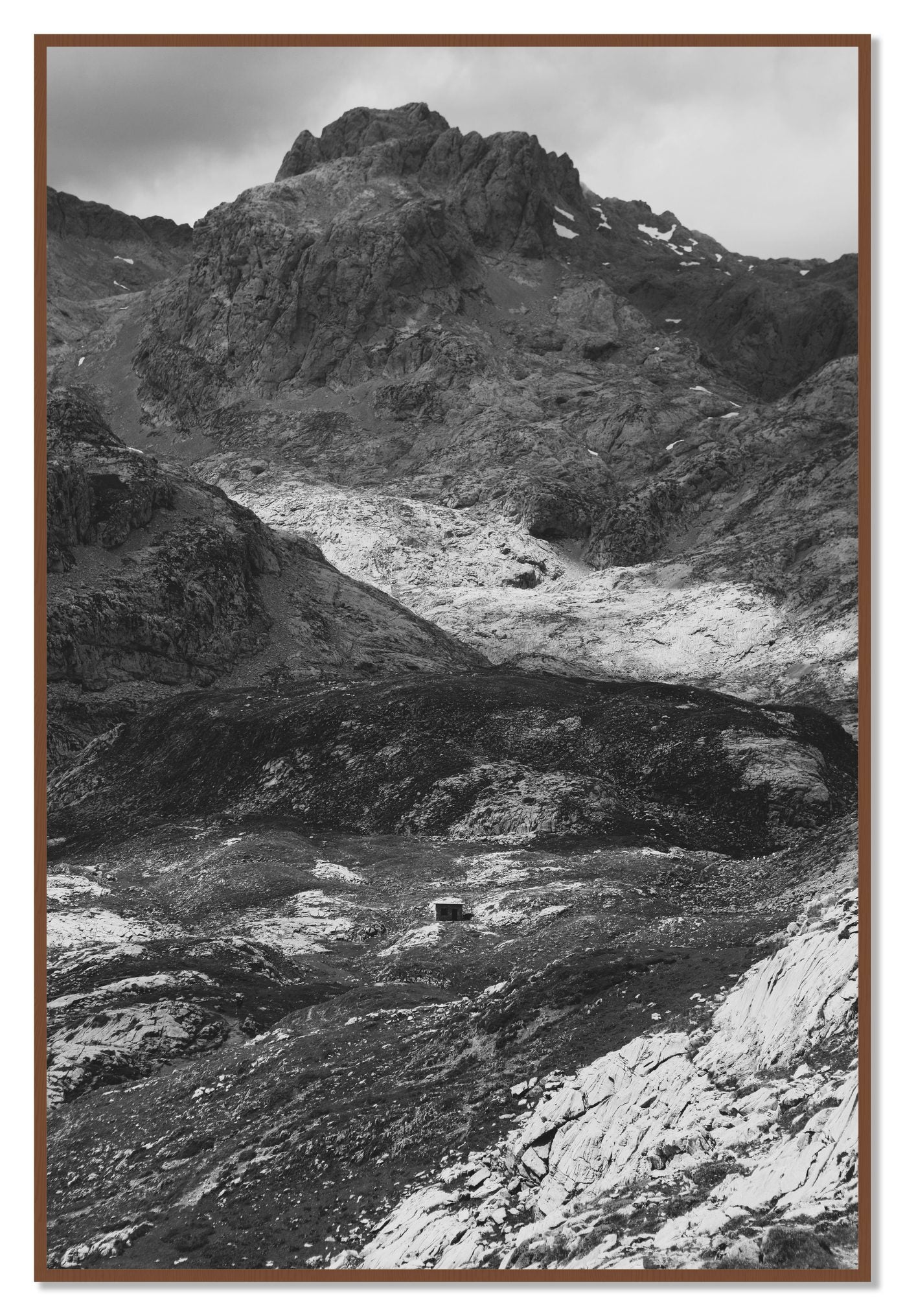 Isolation by Dylan Ozanich, 48×72 Full Bleed Print in a Walnut frame