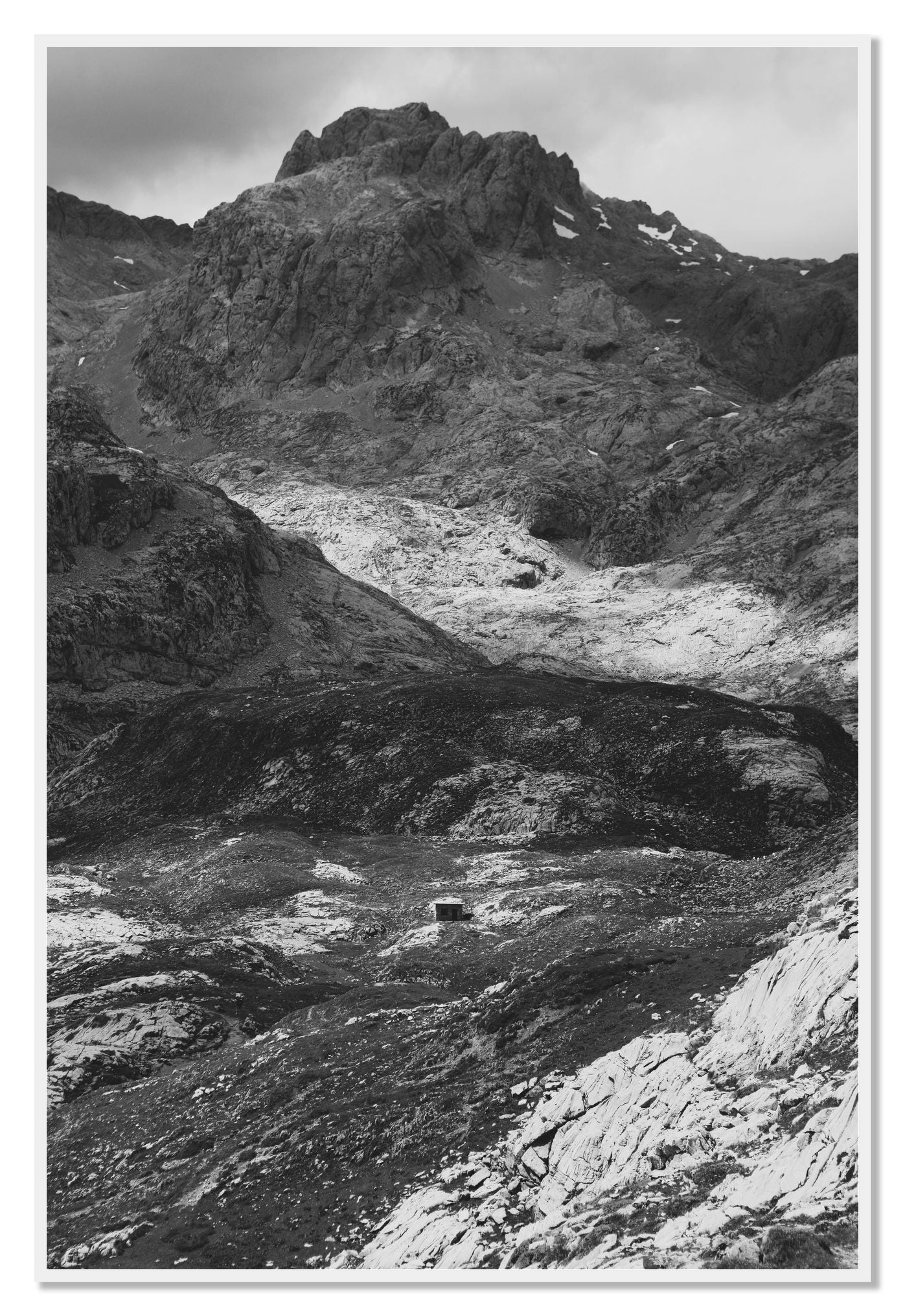 Isolation by Dylan Ozanich, 48×72 Full Bleed Print in a White frame