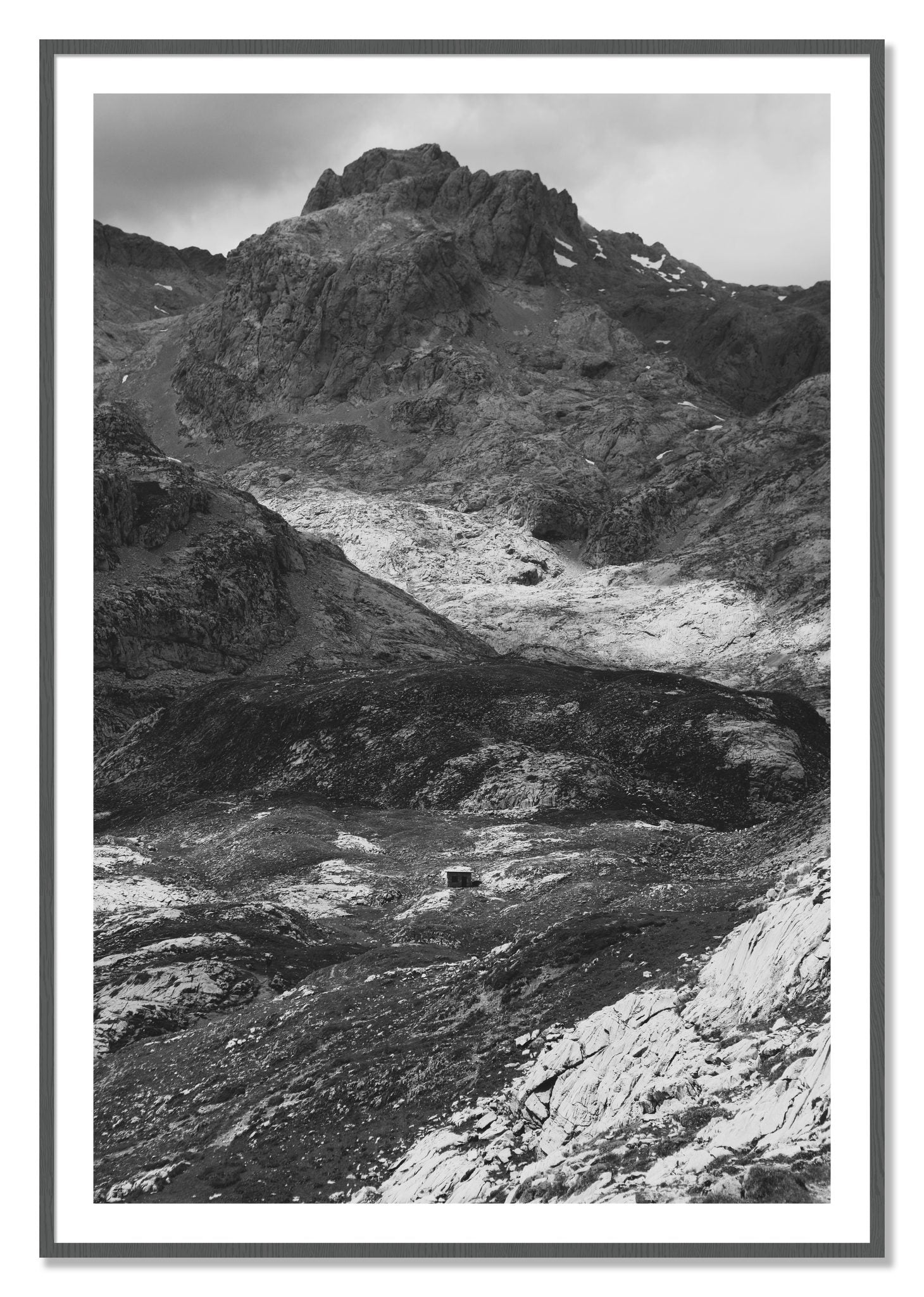 Framed photograph of Isolation by Dylan Ozanich, Grey frame, Borders