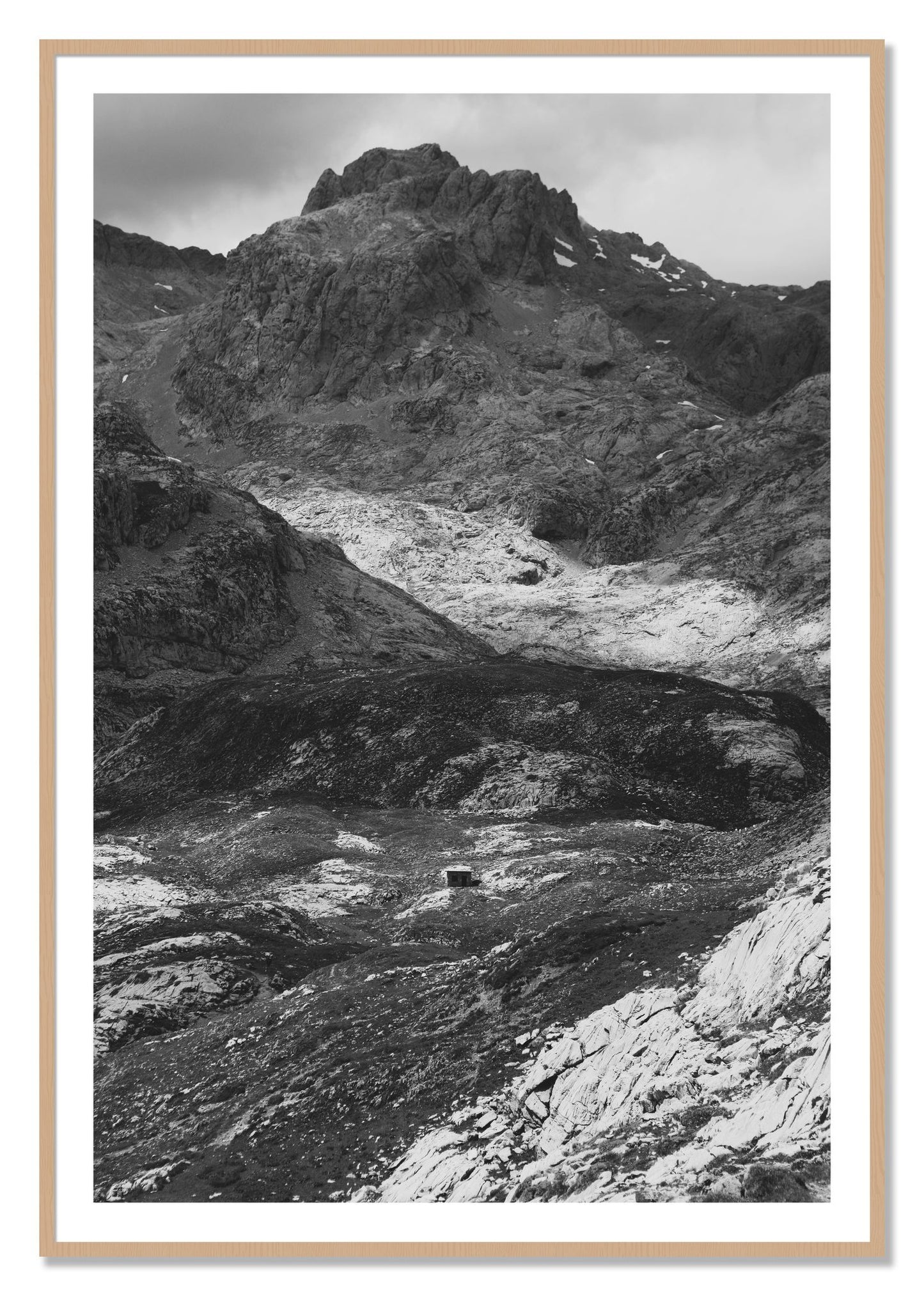 Framed photograph of Isolation by Dylan Ozanich, Oak frame, Borders
