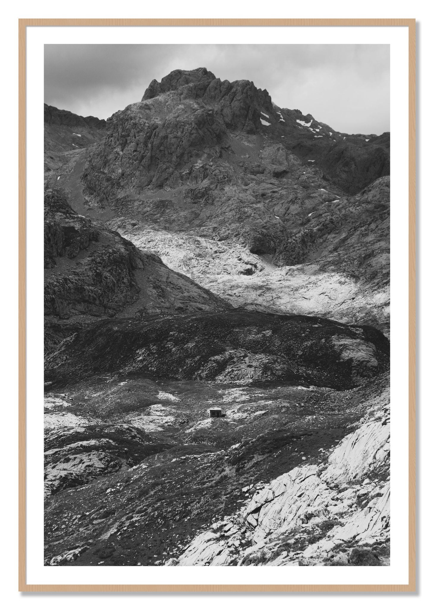 Framed photograph of Isolation by Dylan Ozanich, Oak frame, Borders