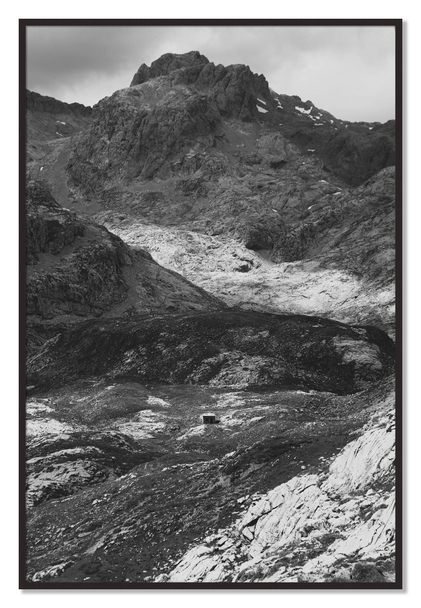 Framed photograph of Isolation by Dylan Ozanich, Black Walnut frame, Full Bleed