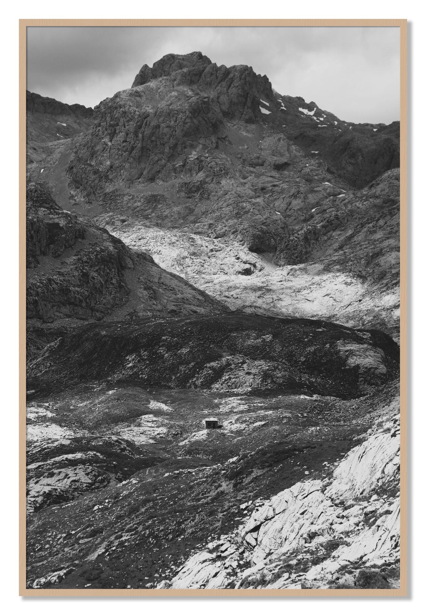 Framed photograph of Isolation by Dylan Ozanich, Oak frame, Full Bleed