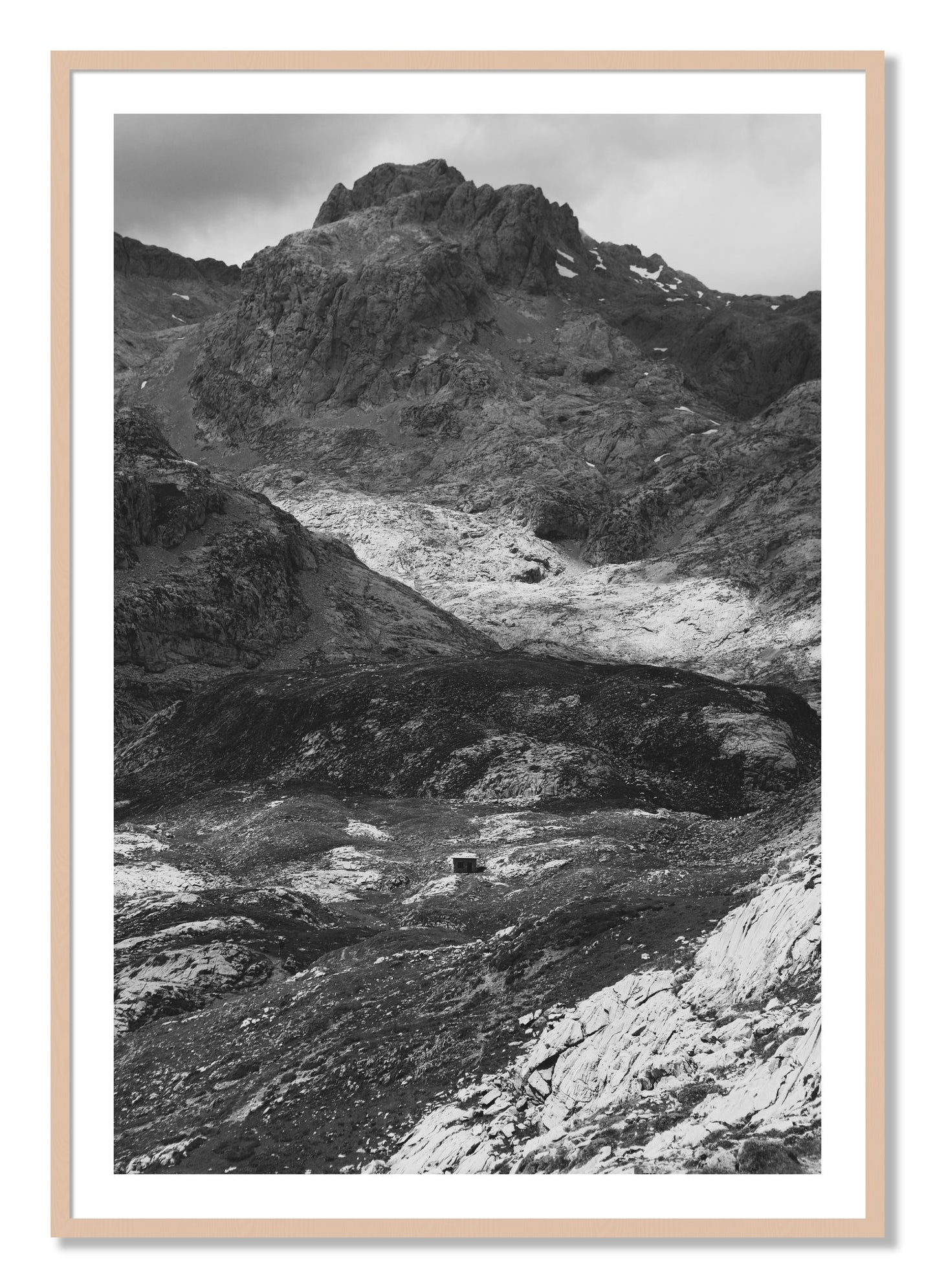 Framed photograph of Isolation by Dylan Ozanich, Maple frame, Borders