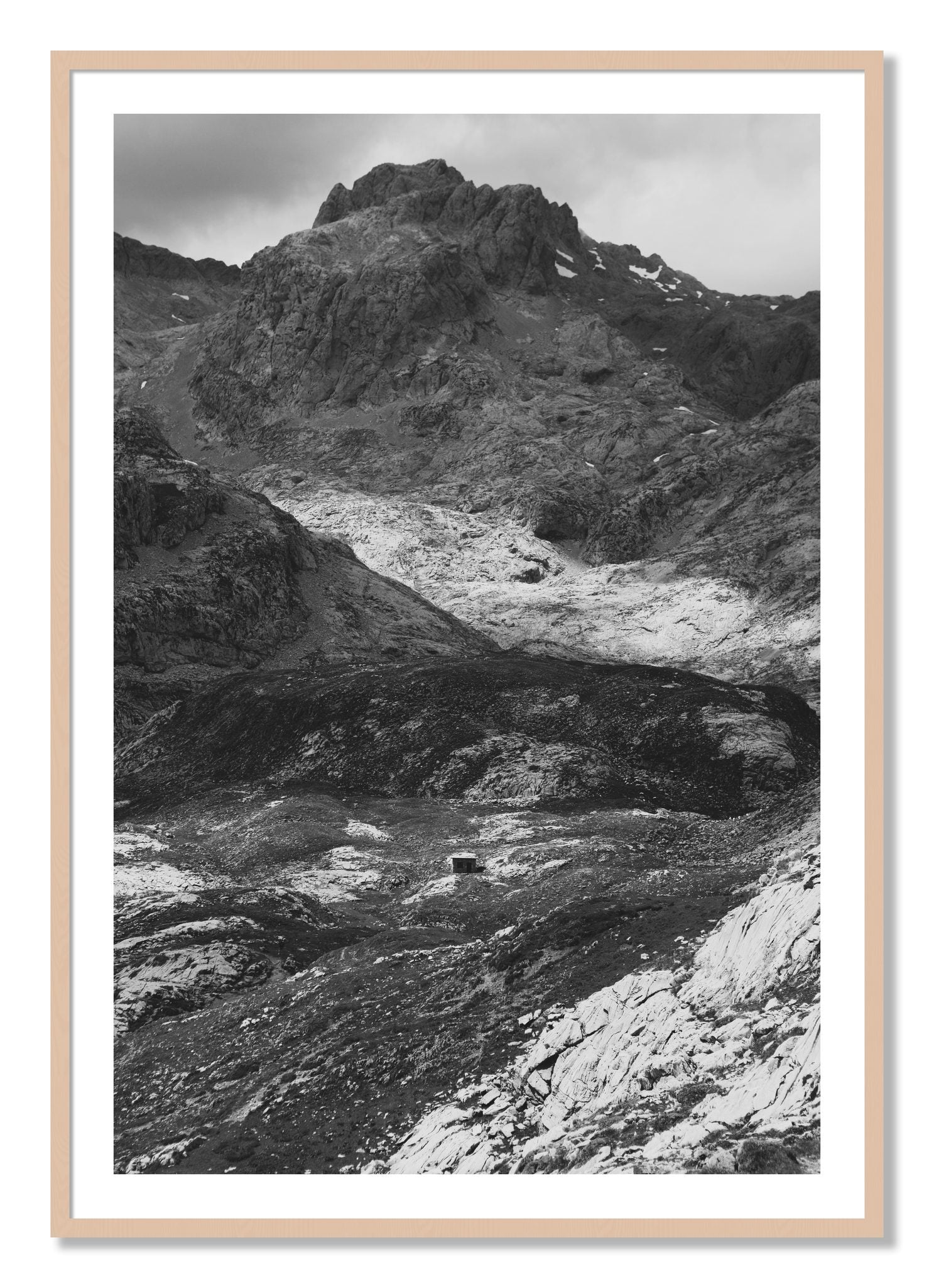 Framed photograph of Isolation by Dylan Ozanich, Maple frame, Borders