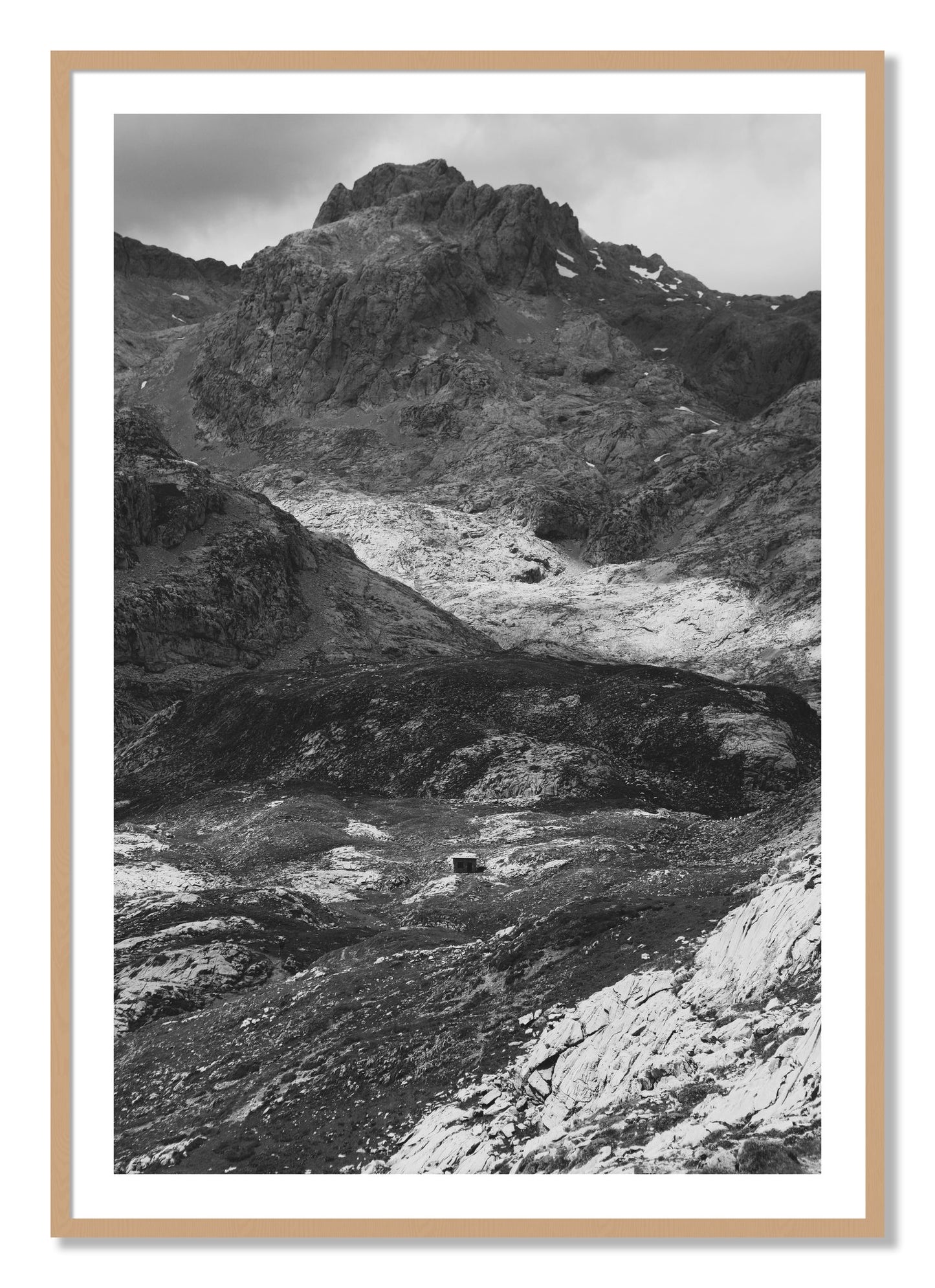 Framed photograph of Isolation by Dylan Ozanich, Oak frame, Borders