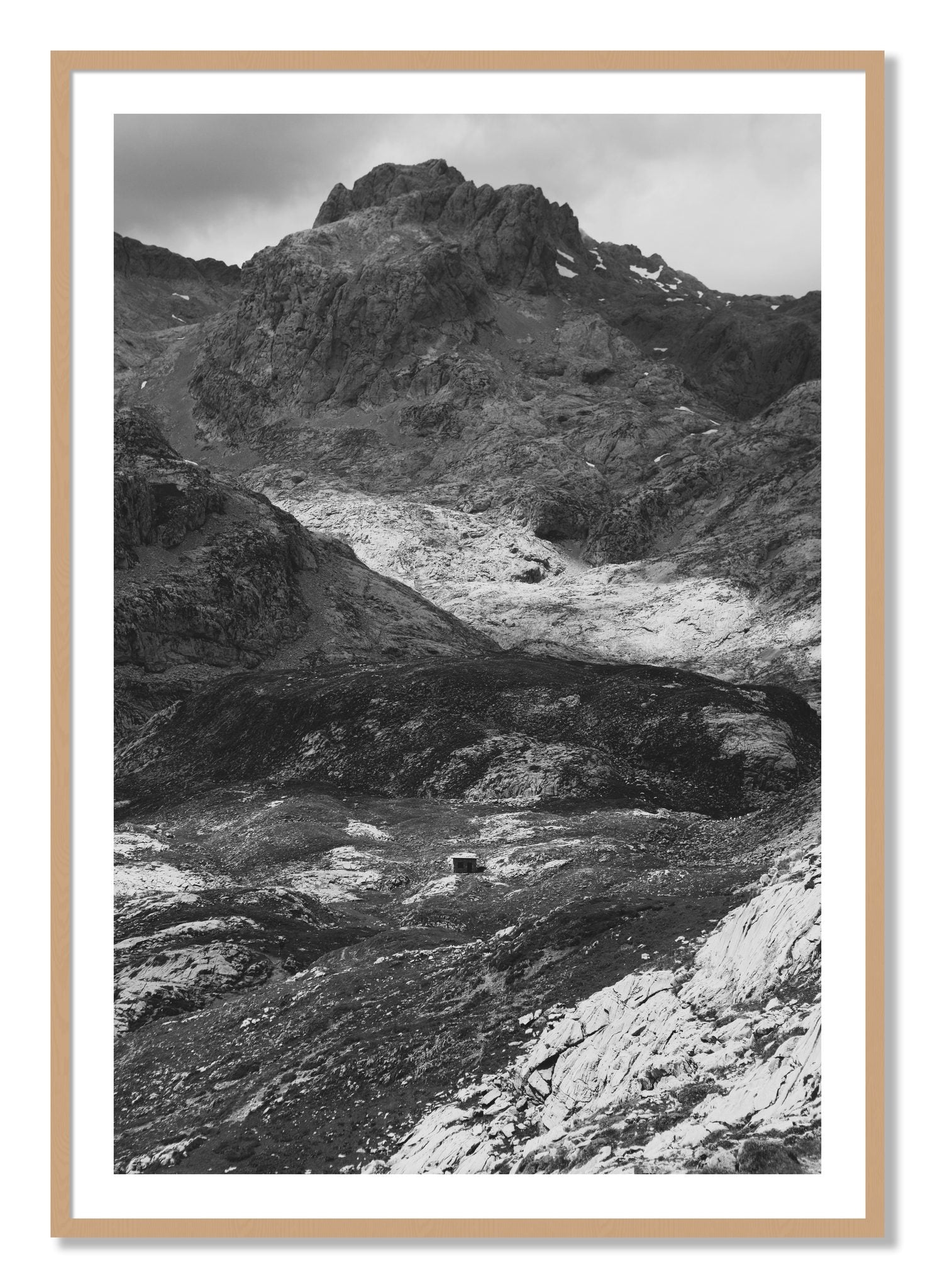 Framed photograph of Isolation by Dylan Ozanich, Oak frame, Borders