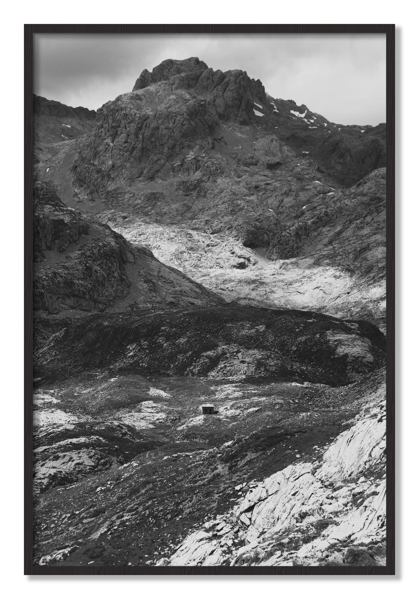 Framed photograph of Isolation by Dylan Ozanich, Black Walnut frame, Full Bleed