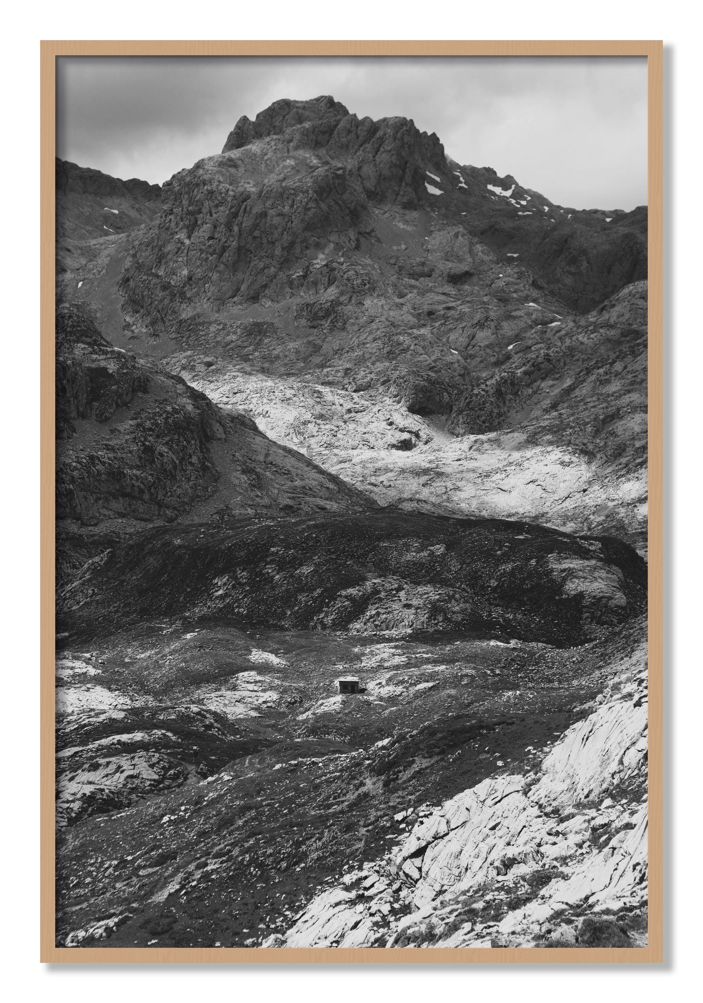 Framed photograph of Isolation by Dylan Ozanich, Oak frame, Full Bleed