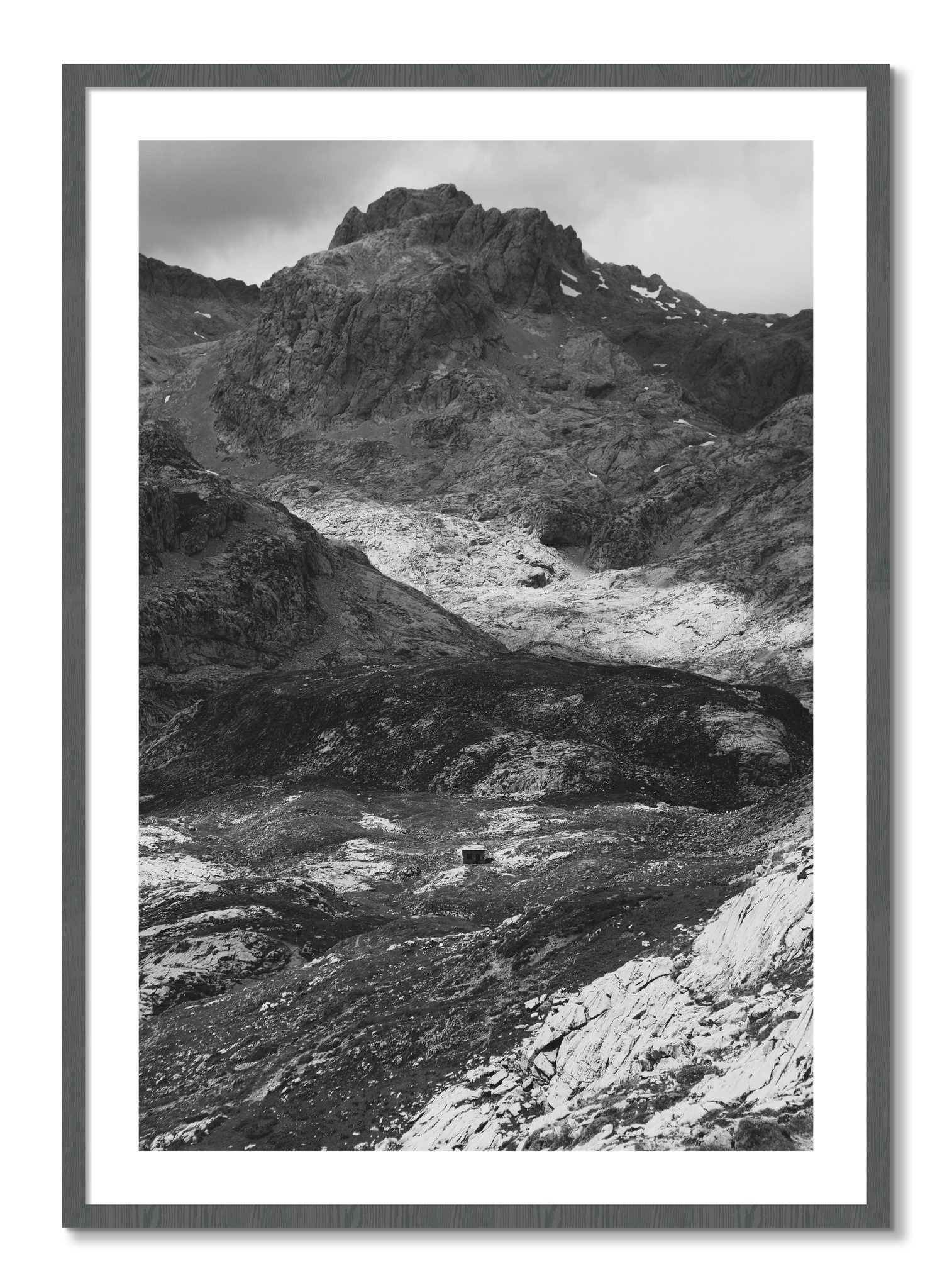 Framed photograph of Isolation by Dylan Ozanich, Grey frame, Borders