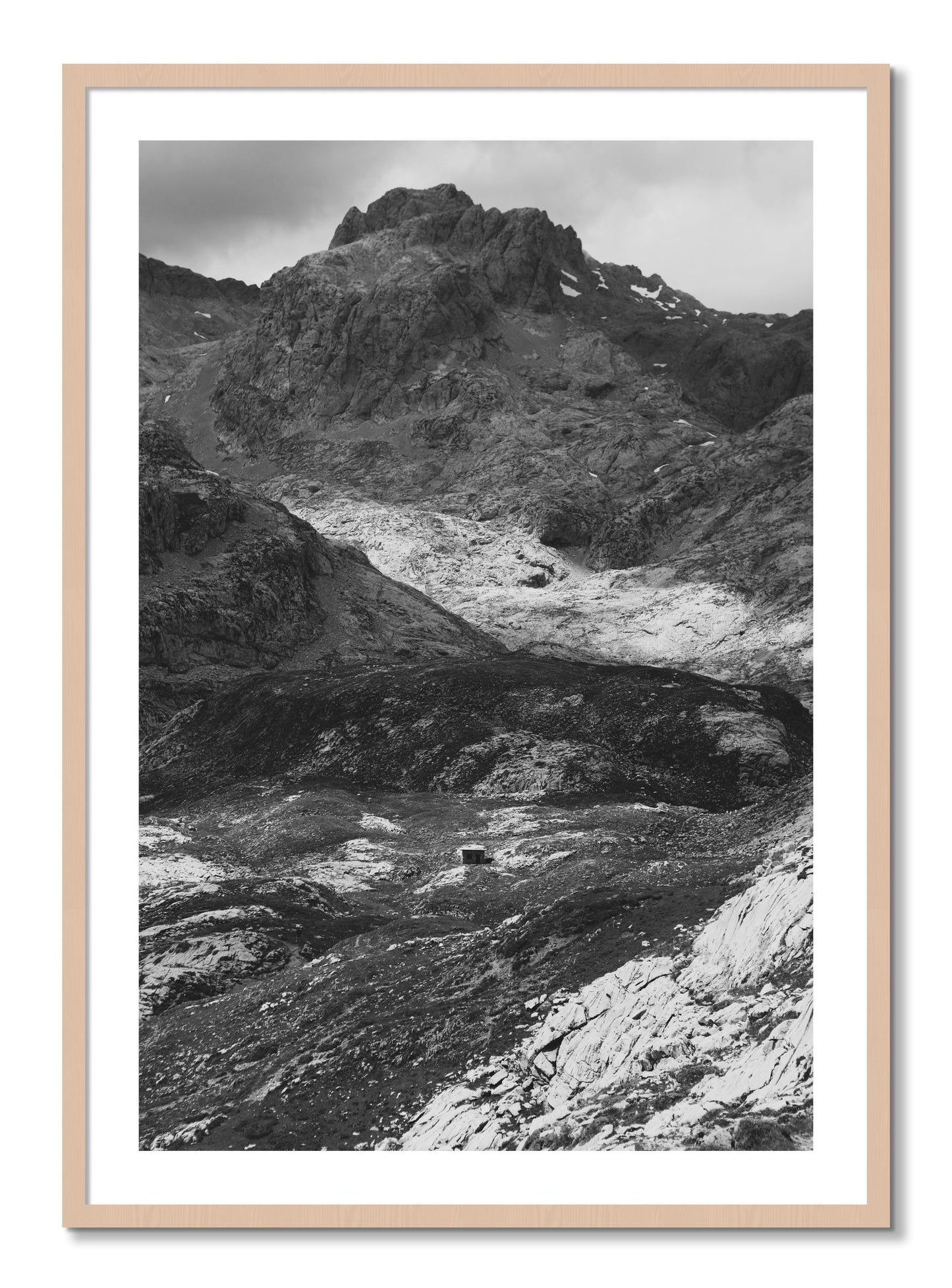 Framed photograph of Isolation by Dylan Ozanich, Maple frame, Borders