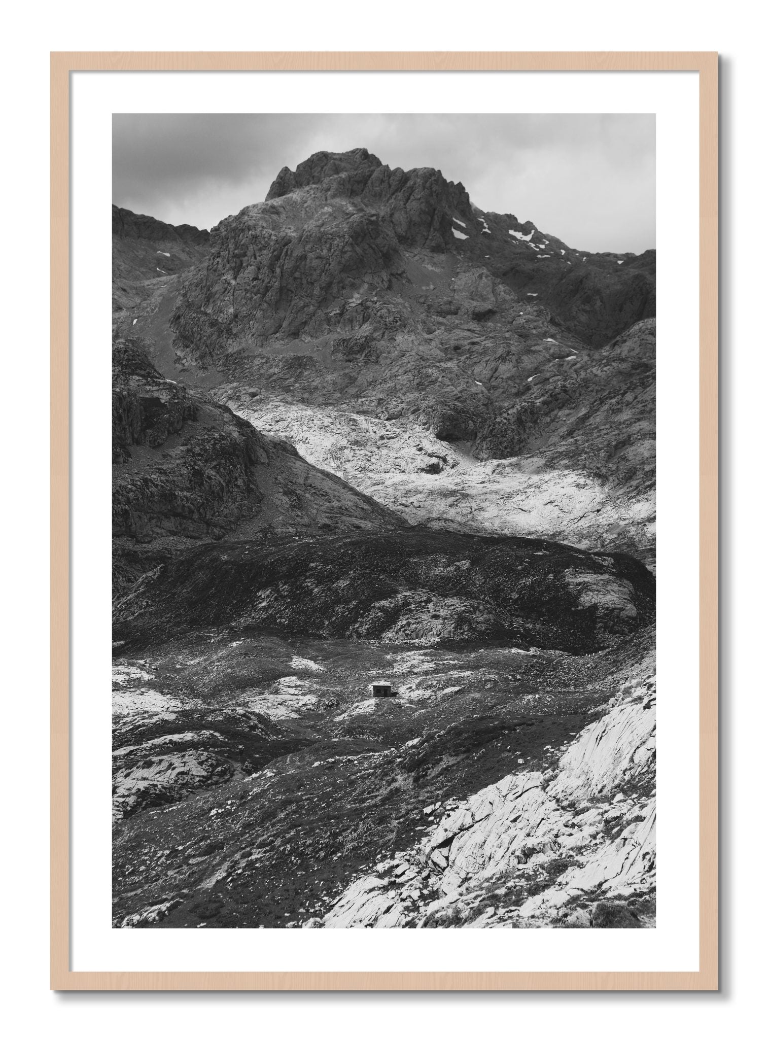 Framed photograph of Isolation by Dylan Ozanich, Maple frame, Borders