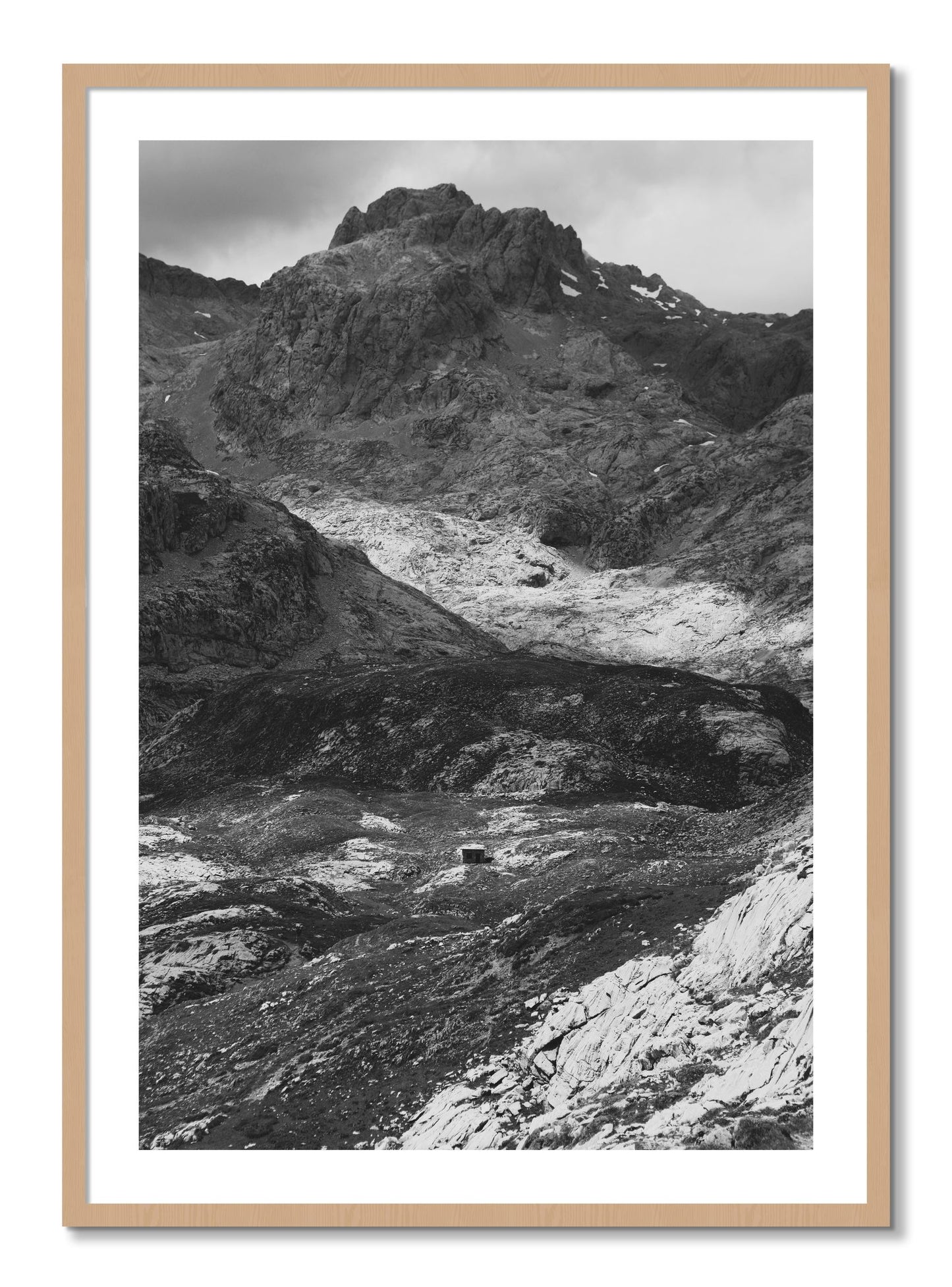 Framed photograph of Isolation by Dylan Ozanich, Oak frame, Borders