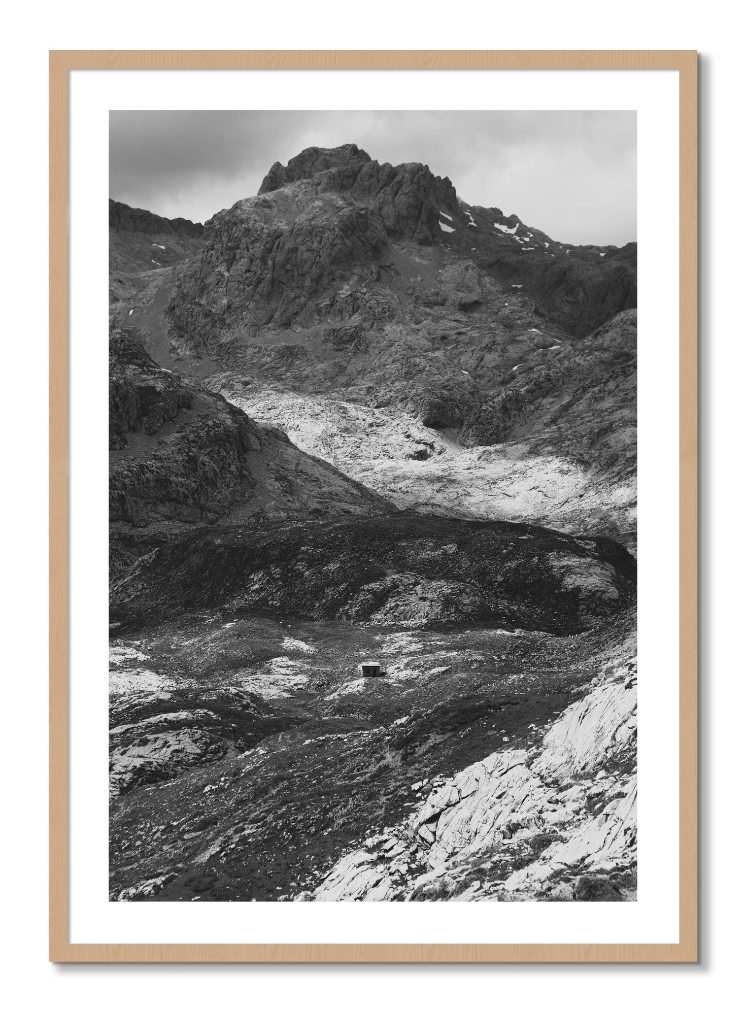 Framed photograph of Isolation by Dylan Ozanich, Oak frame, Borders