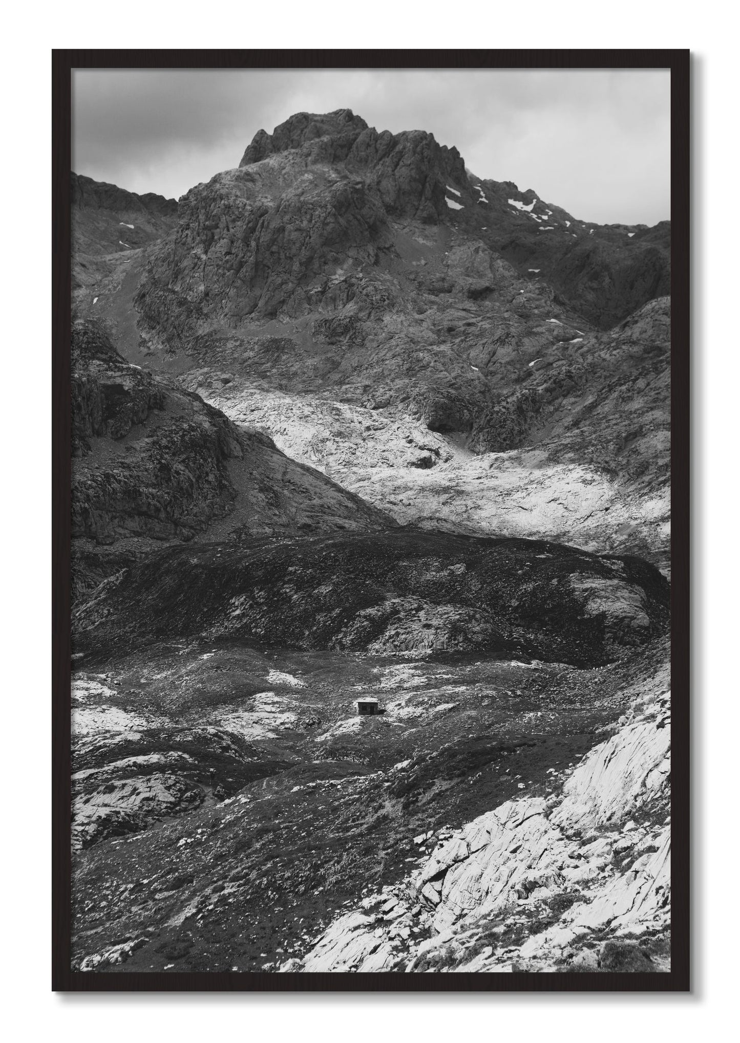Framed photograph of Isolation by Dylan Ozanich, Black Walnut frame, Full Bleed