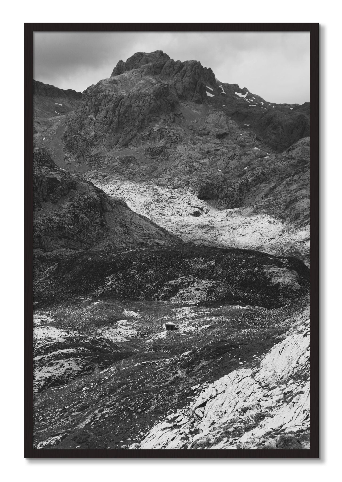 Framed photograph of Isolation by Dylan Ozanich, Black Walnut frame, Full Bleed