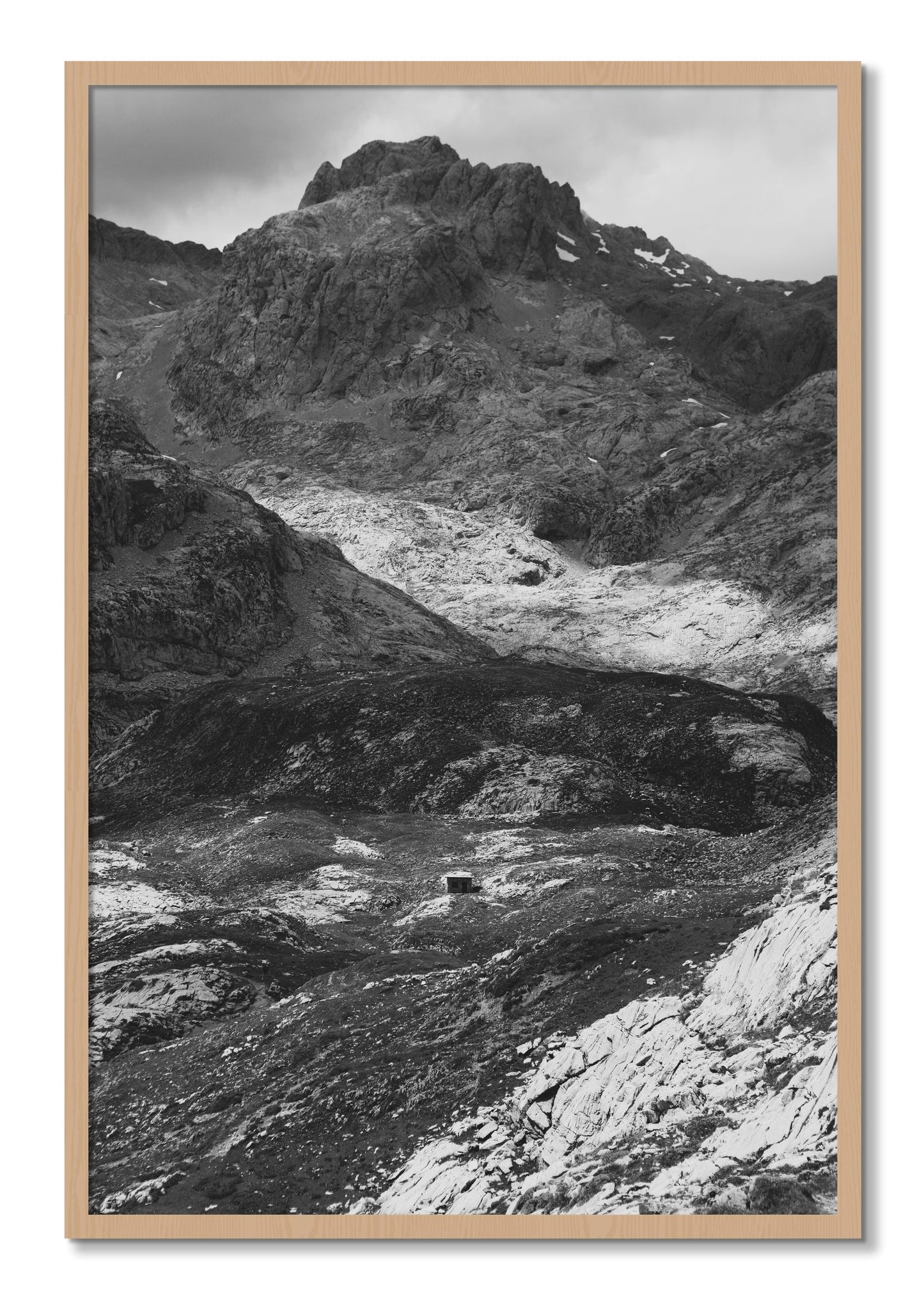 Framed photograph of Isolation by Dylan Ozanich, Oak frame, Full Bleed