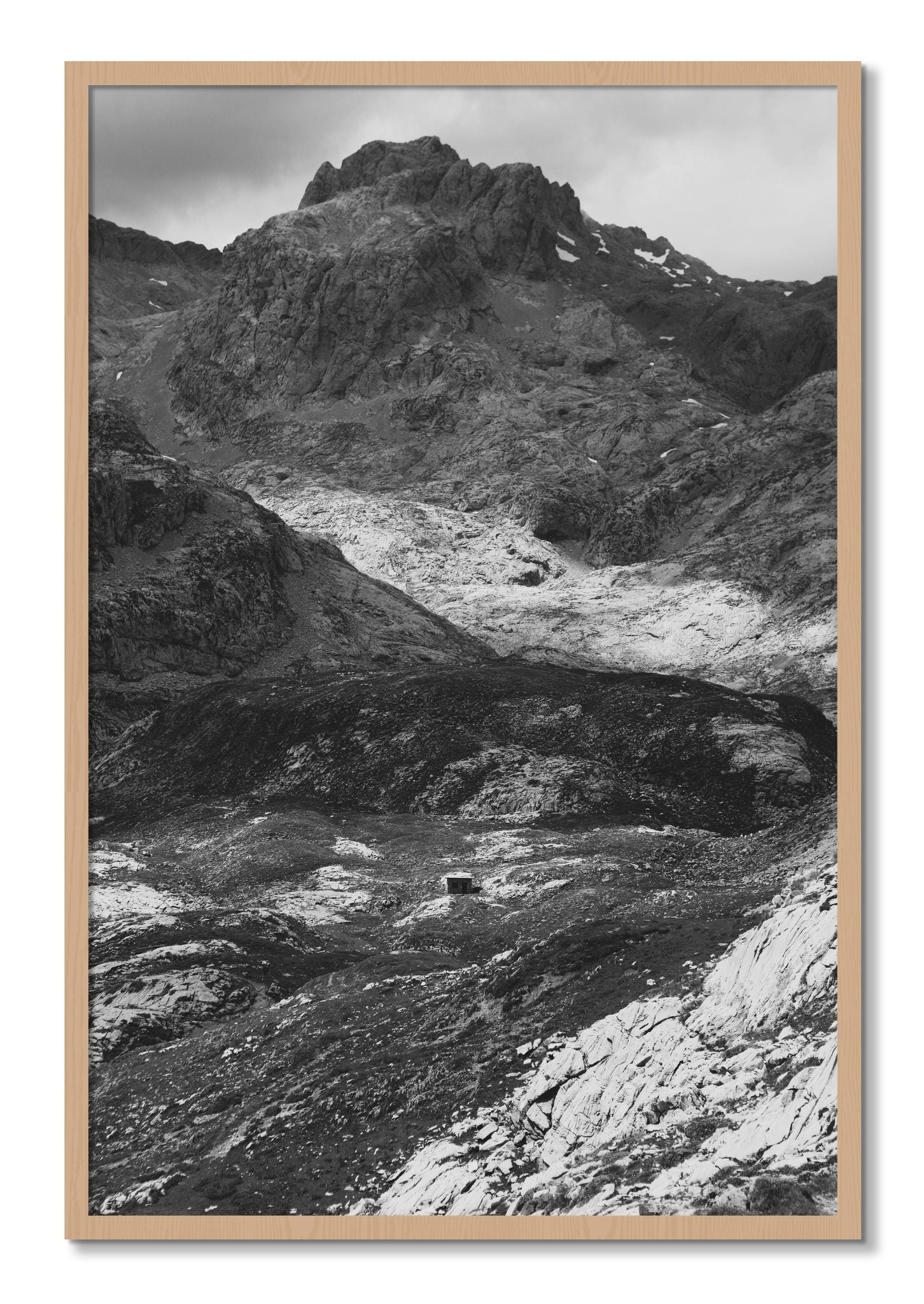 Framed photograph of Isolation by Dylan Ozanich, Oak frame, Full Bleed