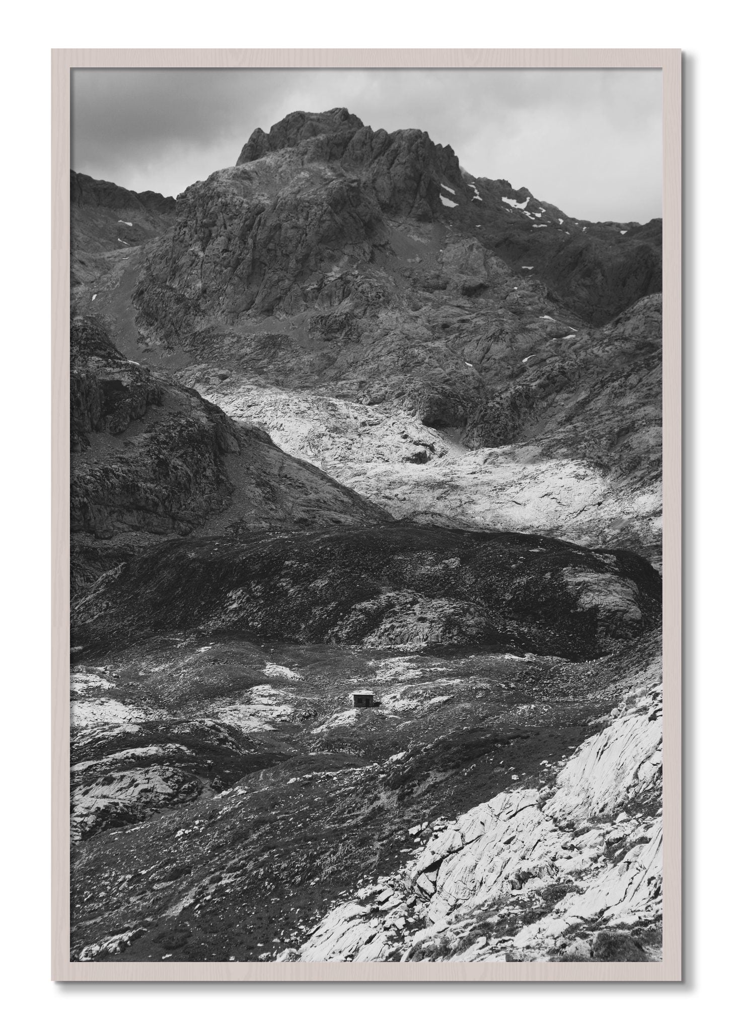 Framed photograph of Isolation by Dylan Ozanich, White Maple frame, Full Bleed