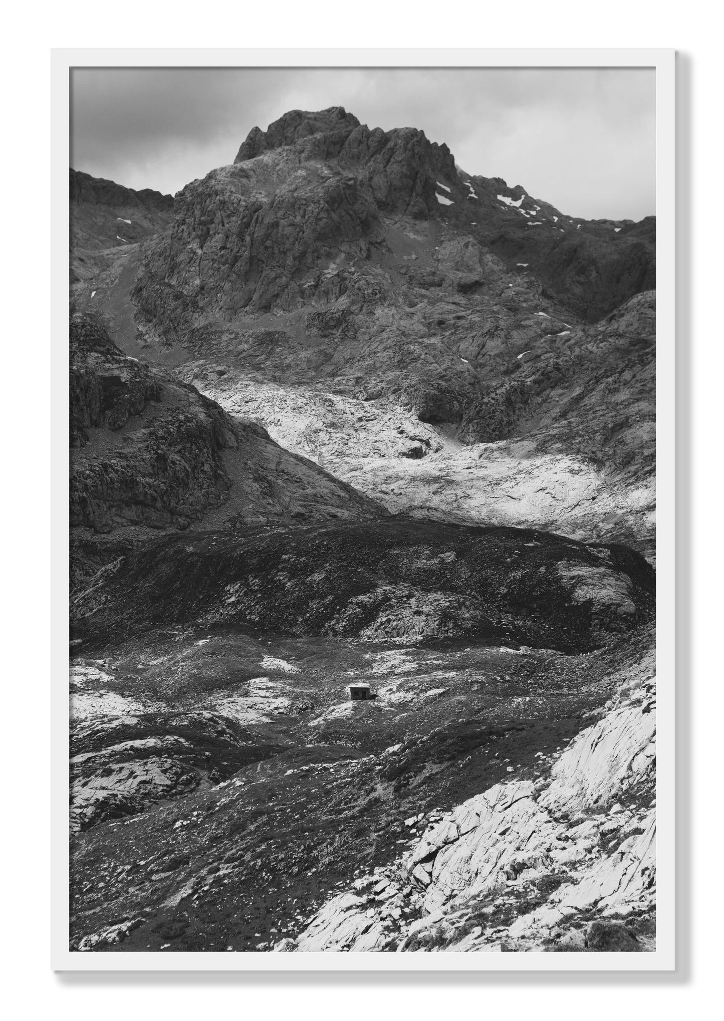 Framed photograph of Isolation by Dylan Ozanich, White frame, Full Bleed