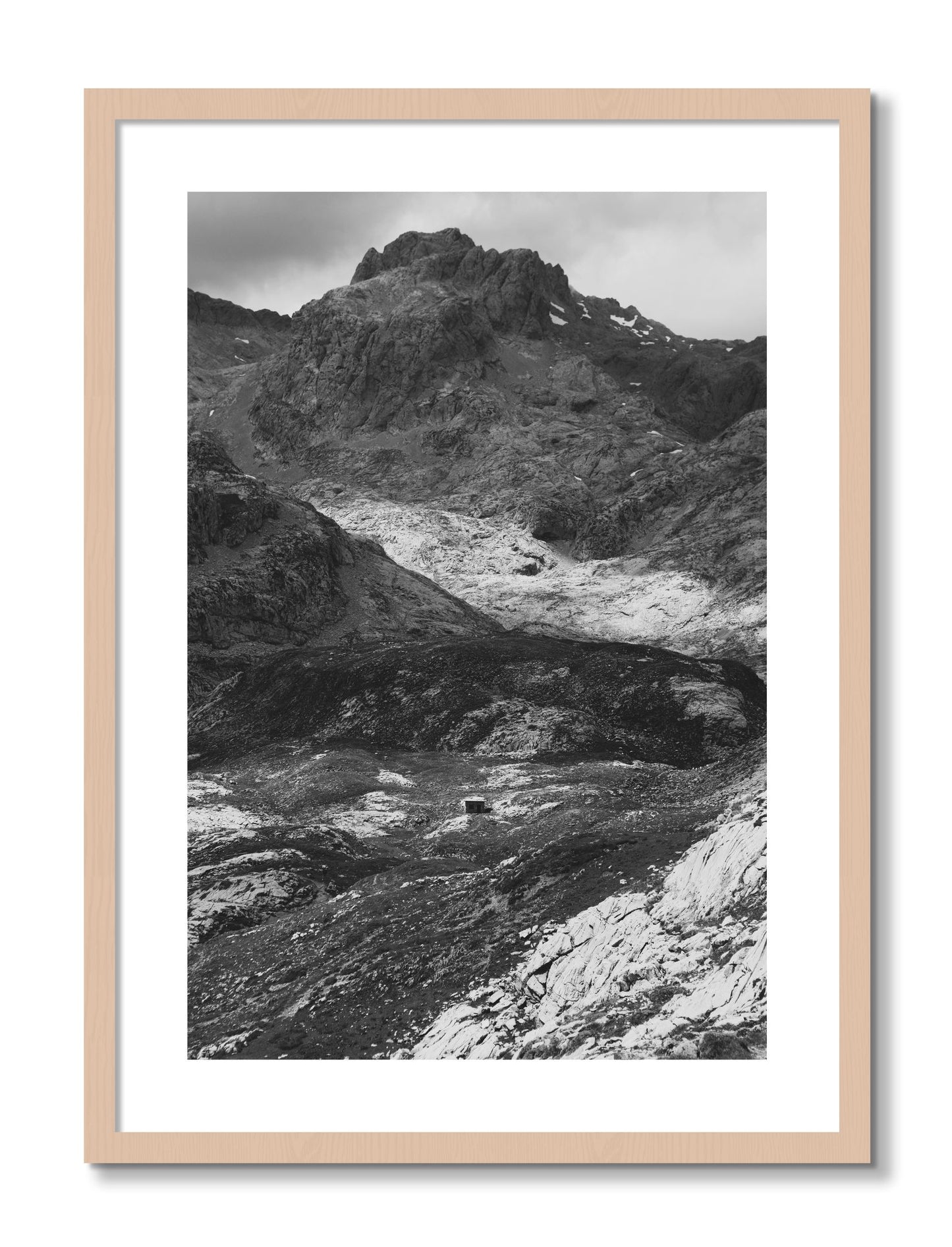 Framed photograph of Isolation by Dylan Ozanich, Maple frame, Borders