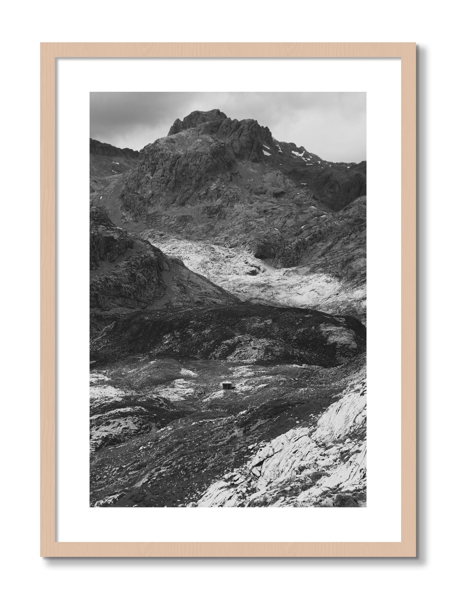 Framed photograph of Isolation by Dylan Ozanich, Maple frame, Borders
