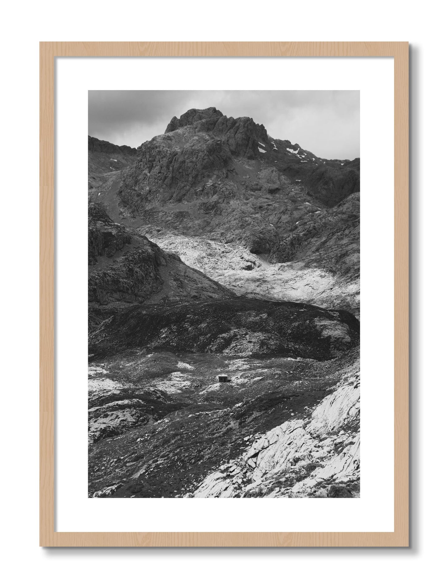 Framed photograph of Isolation by Dylan Ozanich, Oak frame, Borders