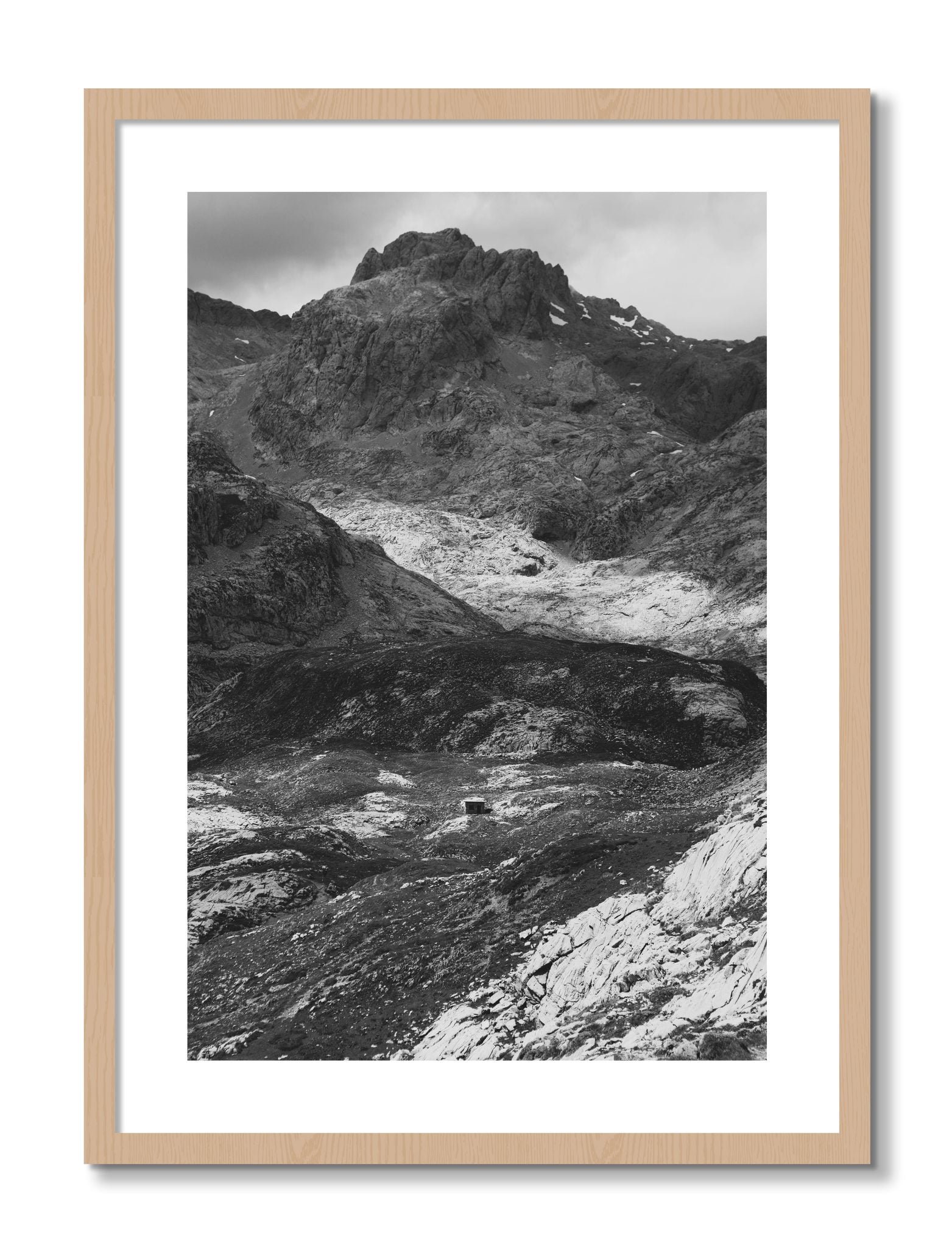 Framed photograph of Isolation by Dylan Ozanich, Oak frame, Borders