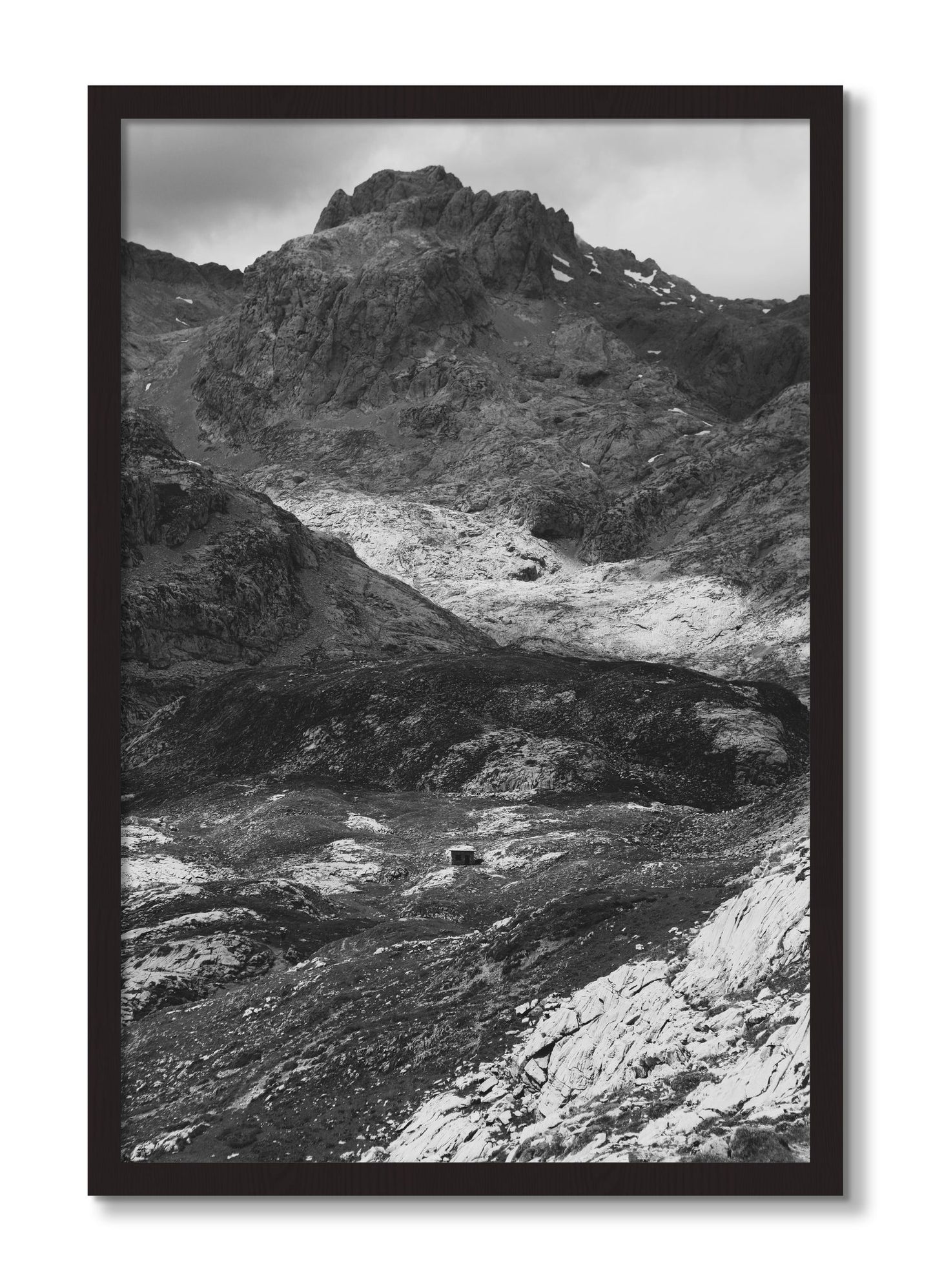 Framed photograph of Isolation by Dylan Ozanich, Black Walnut frame, Full Bleed