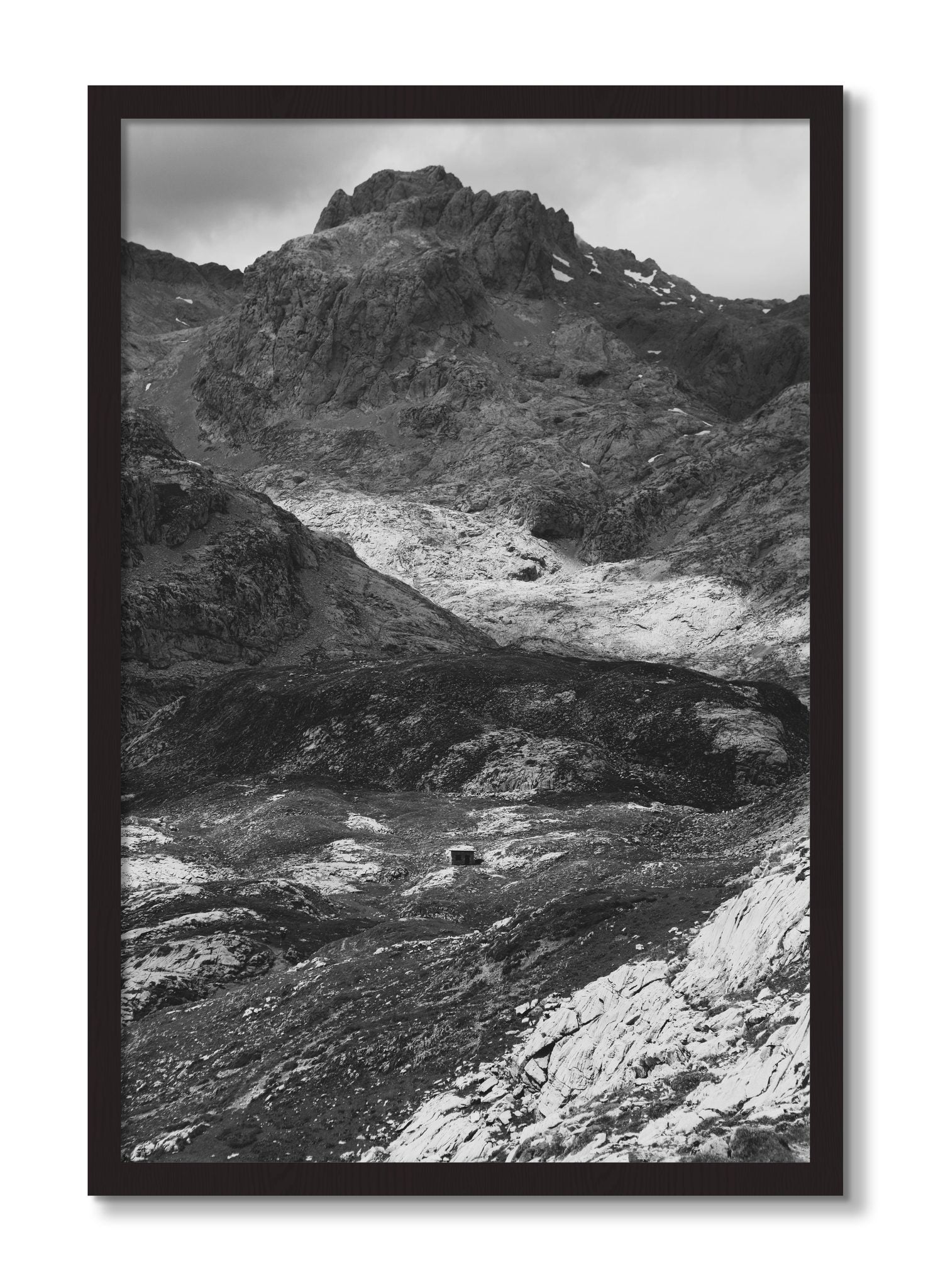 Framed photograph of Isolation by Dylan Ozanich, Black Walnut frame, Full Bleed