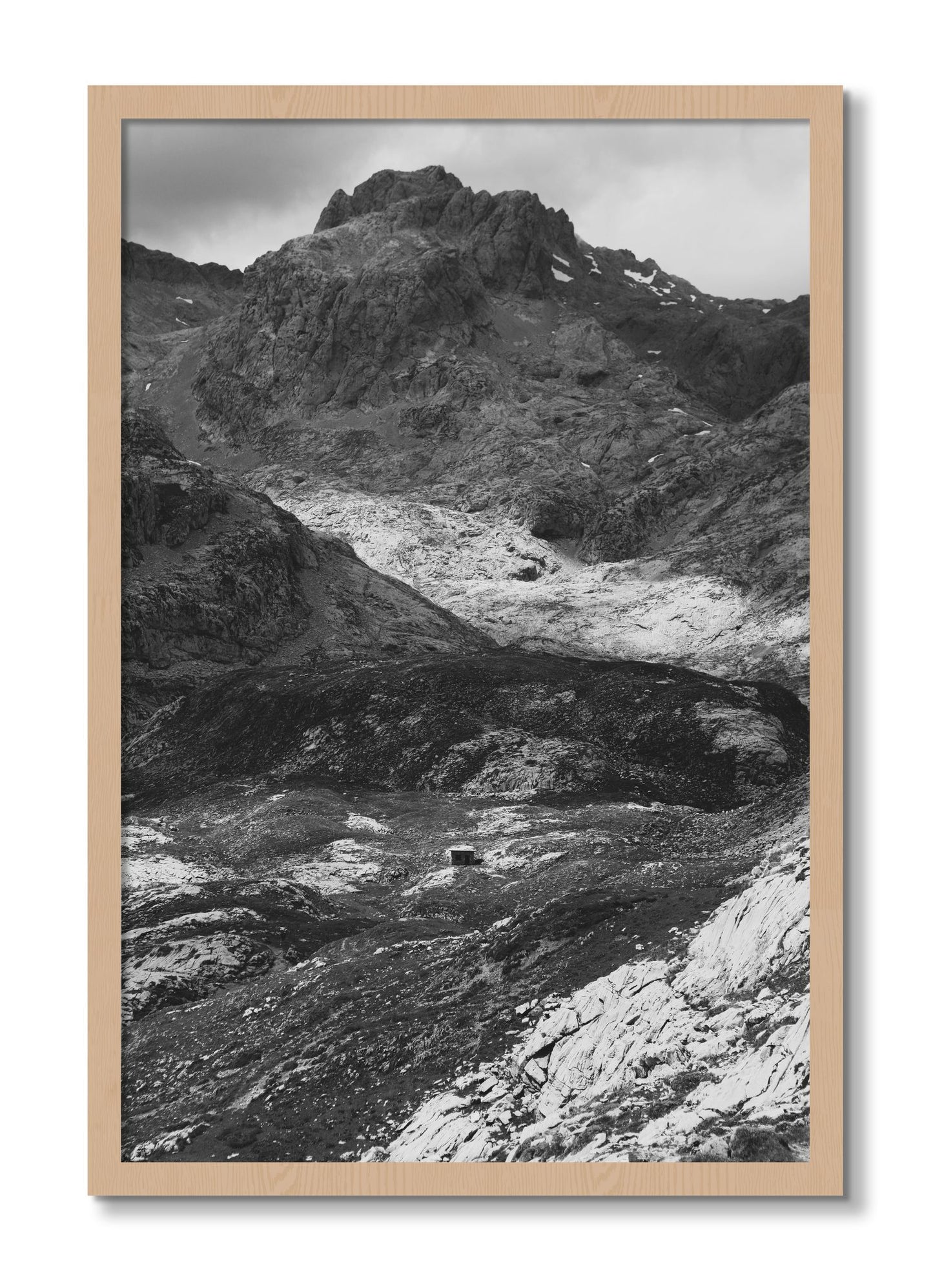 Framed photograph of Isolation by Dylan Ozanich, Oak frame, Full Bleed