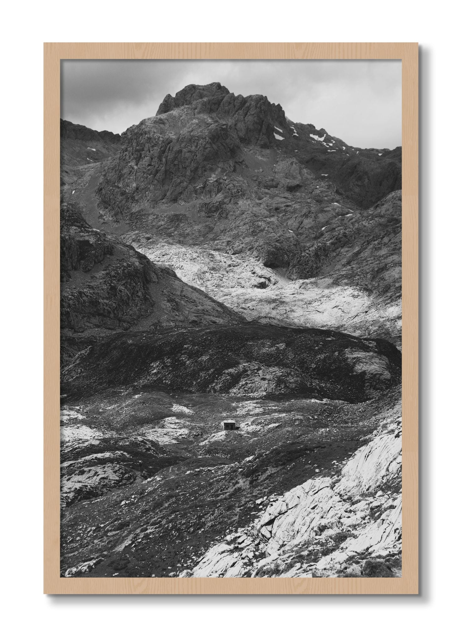 Framed photograph of Isolation by Dylan Ozanich, Oak frame, Full Bleed