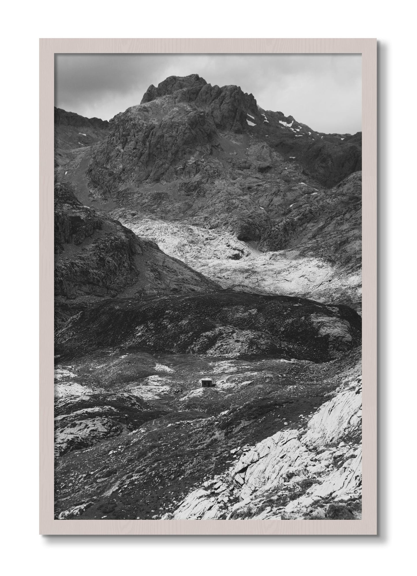 Framed photograph of Isolation by Dylan Ozanich, White Maple frame, Full Bleed