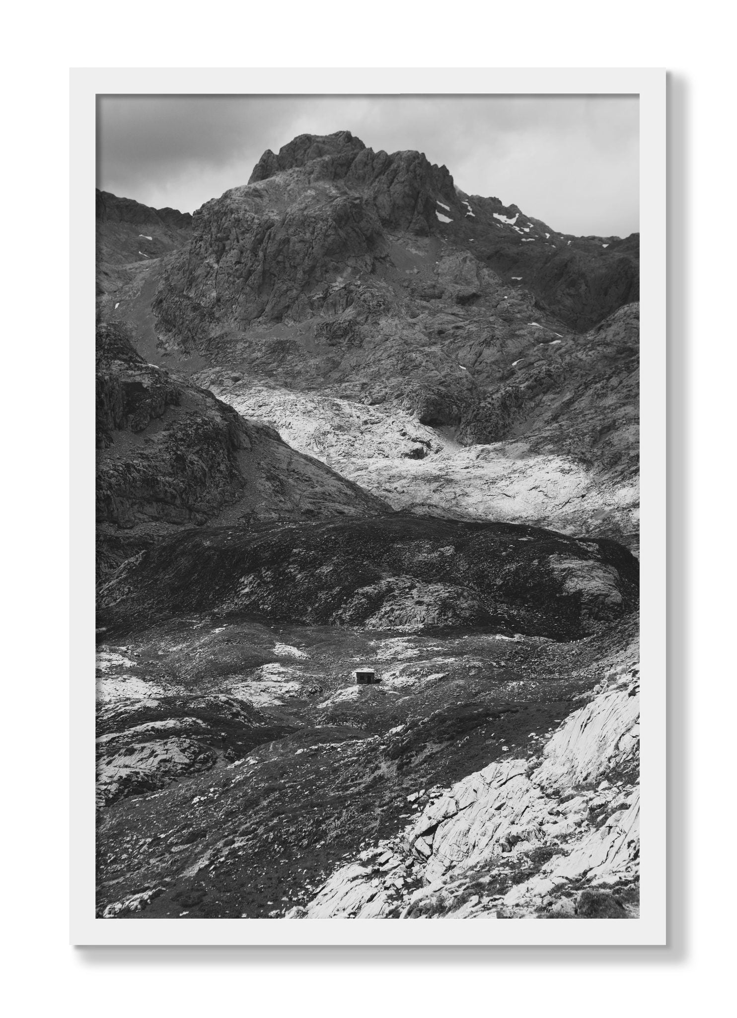 Framed photograph of Isolation by Dylan Ozanich, White frame, Full Bleed