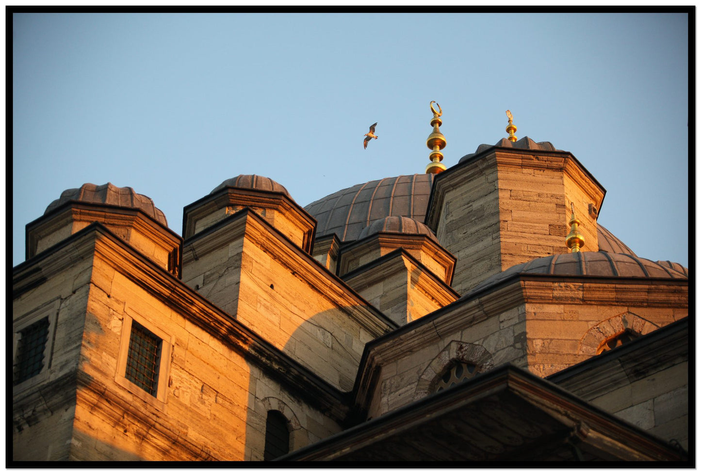 Istanbul by Dylan Ozanich, 48×72 Full Bleed Print in a Black frame