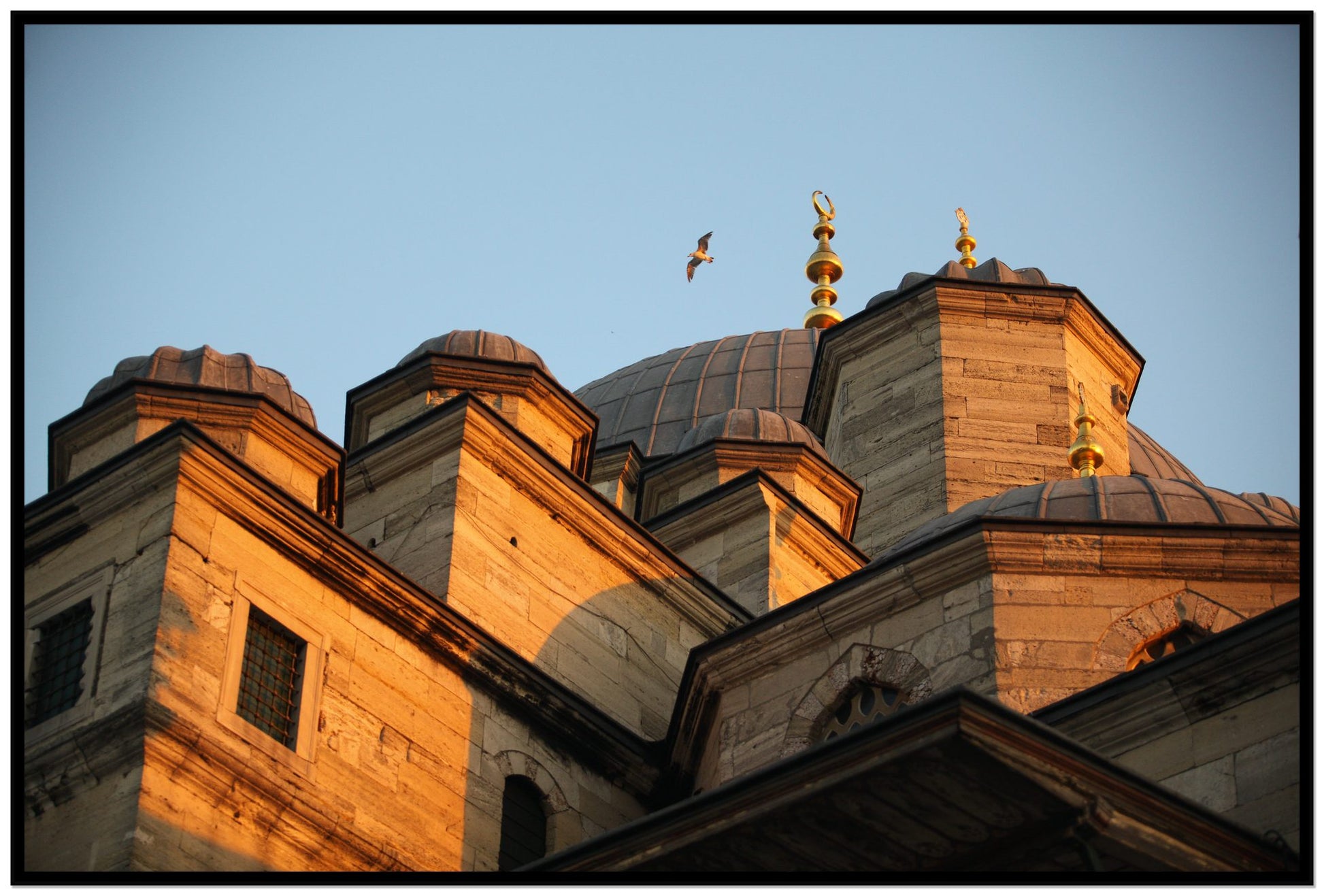 Istanbul by Dylan Ozanich, 48×72 Full Bleed Print in a Black frame