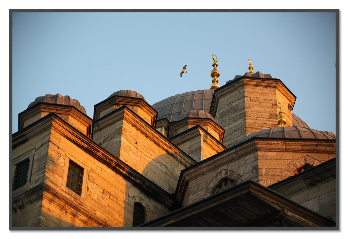 Istanbul by Dylan Ozanich, 48×72 Full Bleed Print in a Grey frame