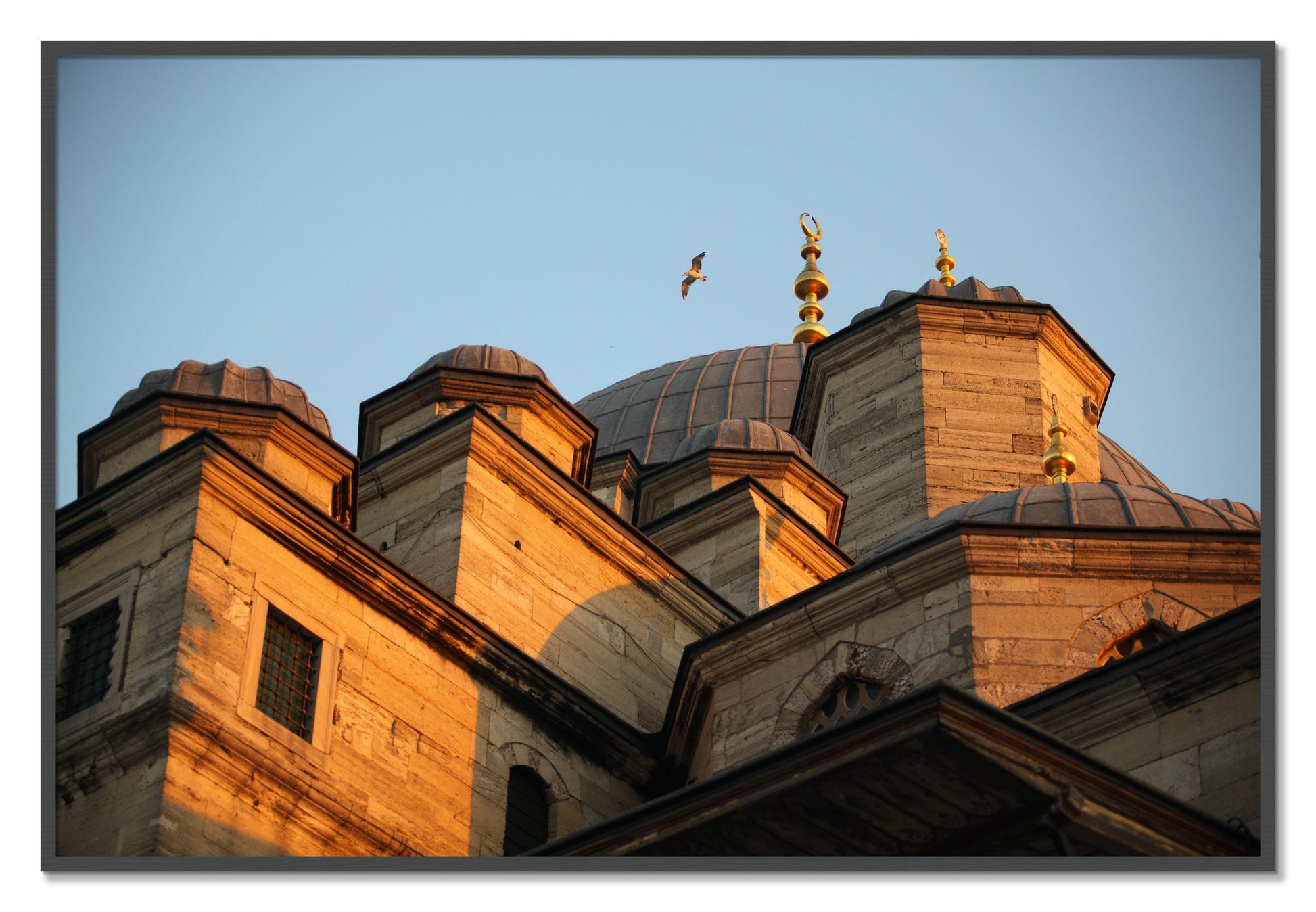 Framed photograph of Istanbul by Dylan Ozanich, Grey frame, Full Bleed
