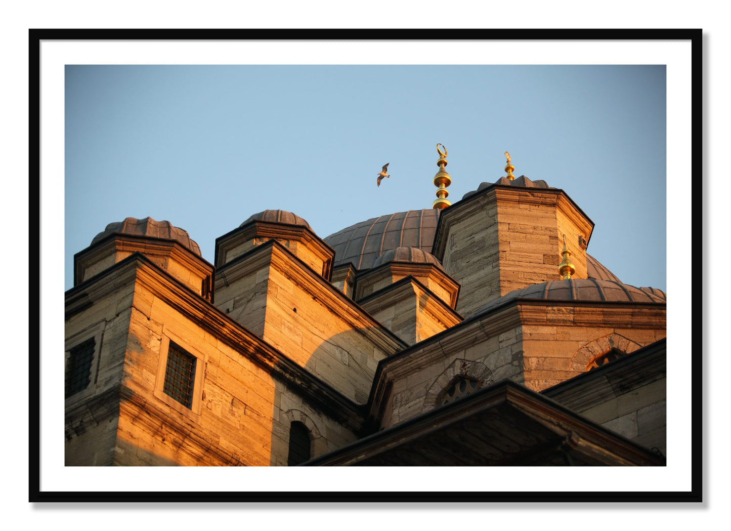 Framed photograph of Istanbul by Dylan Ozanich, Black frame, Borders