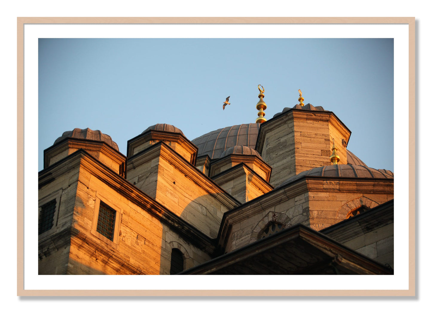 Framed photograph of Istanbul by Dylan Ozanich, Maple frame, Borders