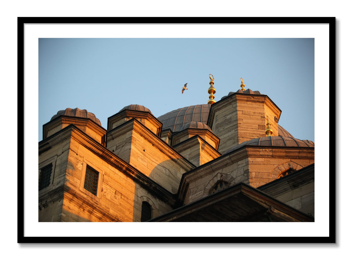 Framed photograph of Istanbul by Dylan Ozanich, Black frame, Borders