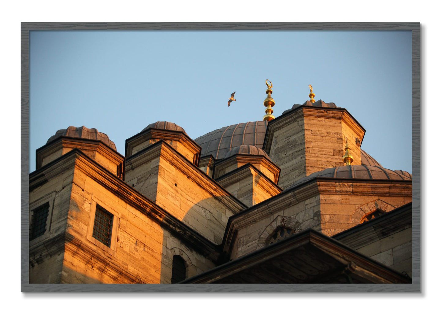 Framed photograph of Istanbul by Dylan Ozanich, Grey frame, Full Bleed