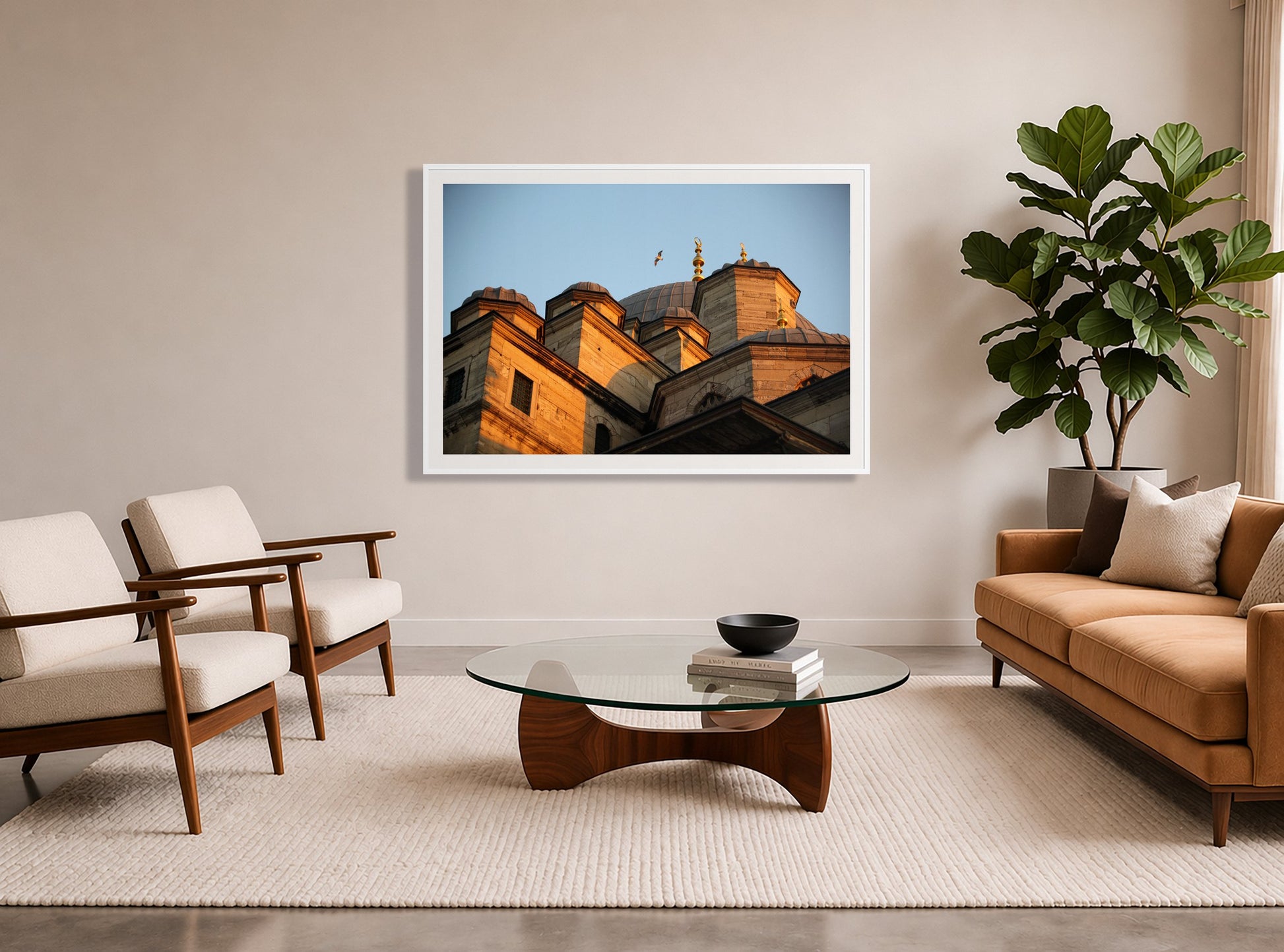 Framed photograph of Istanbul by Dylan Ozanich displayed on a wall