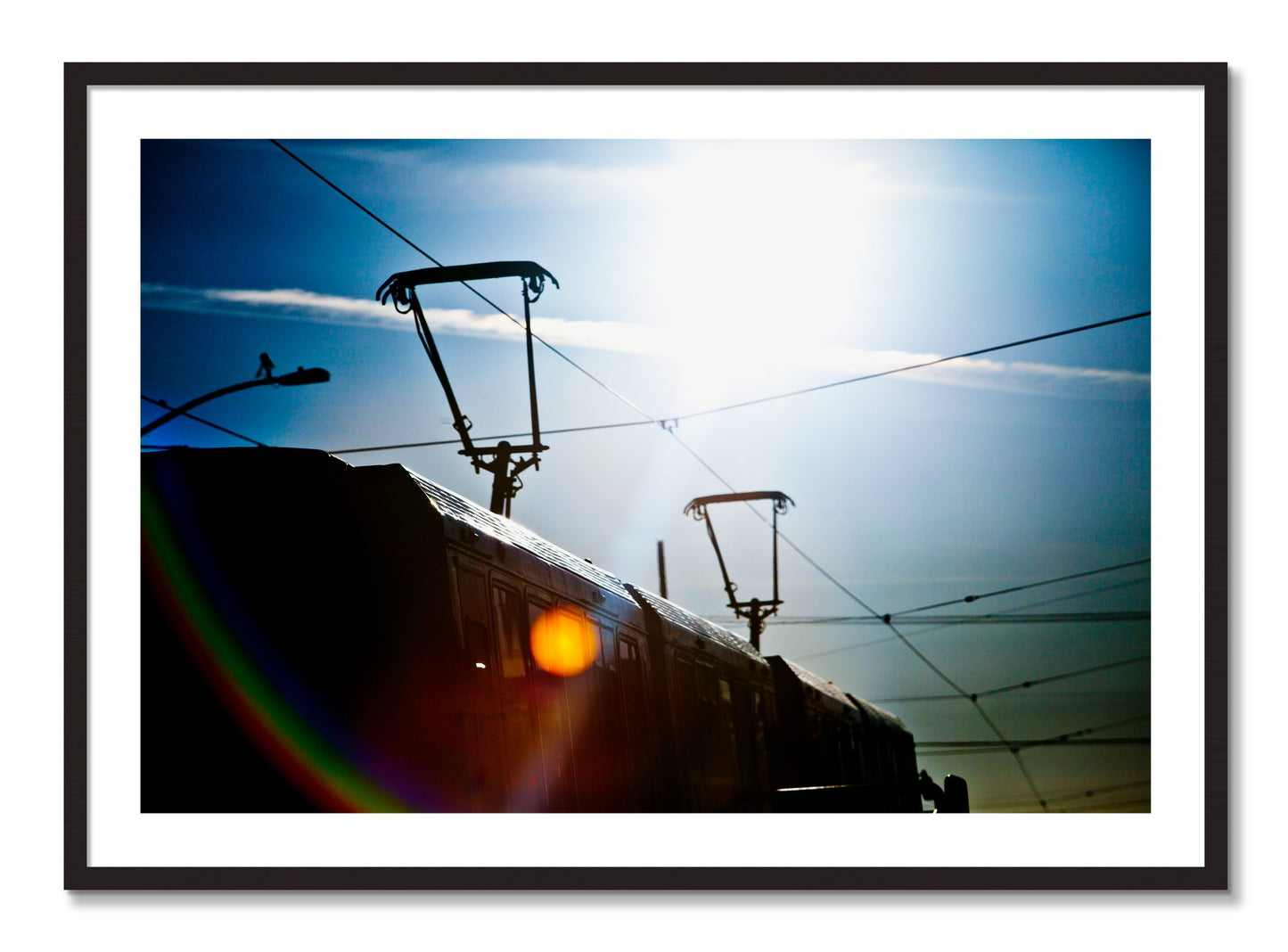 Framed photograph of Judah NLine by Dylan Ozanich, Black Walnut frame, Borders