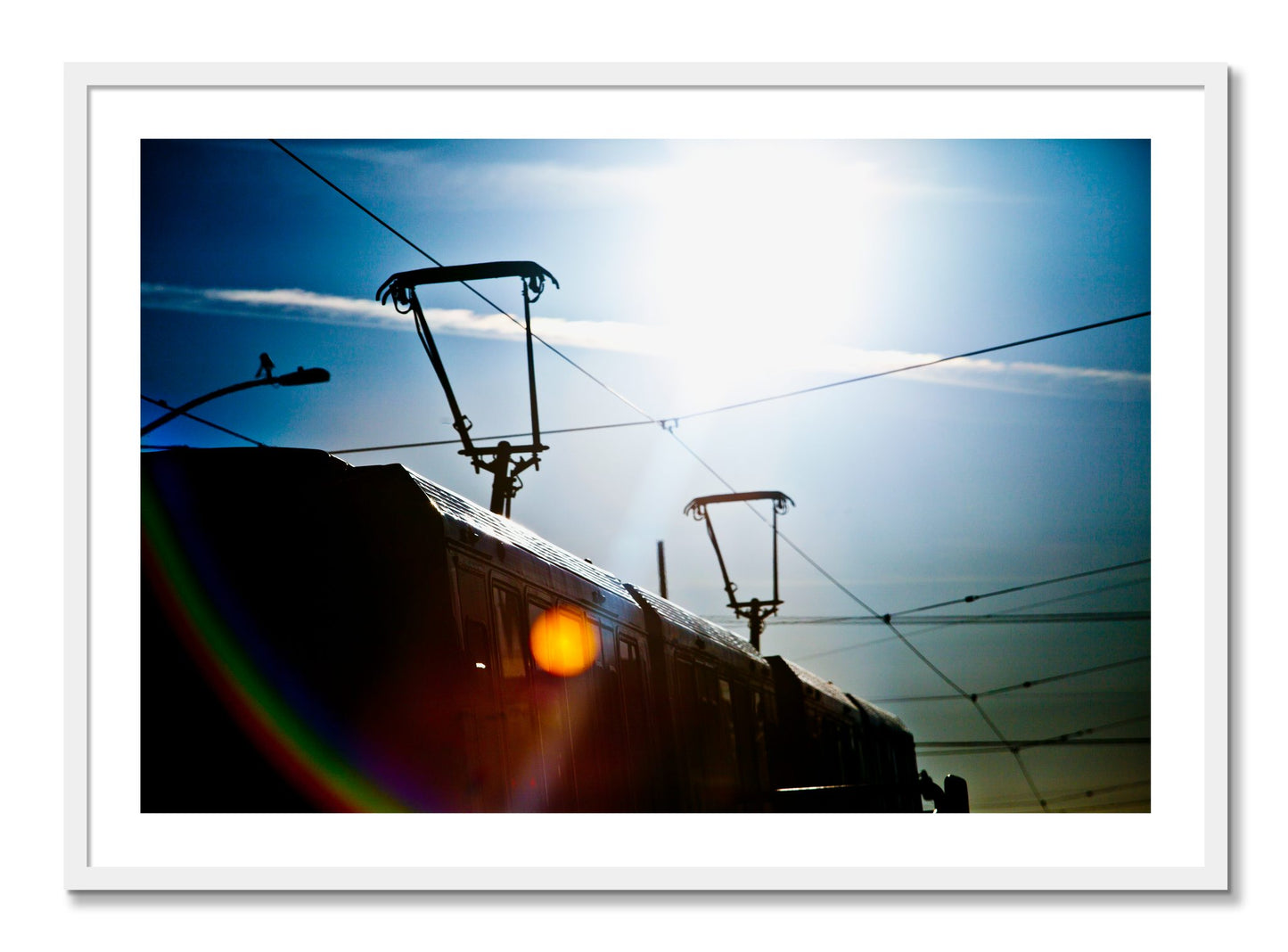 Framed photograph of Judah NLine by Dylan Ozanich, White frame, Borders