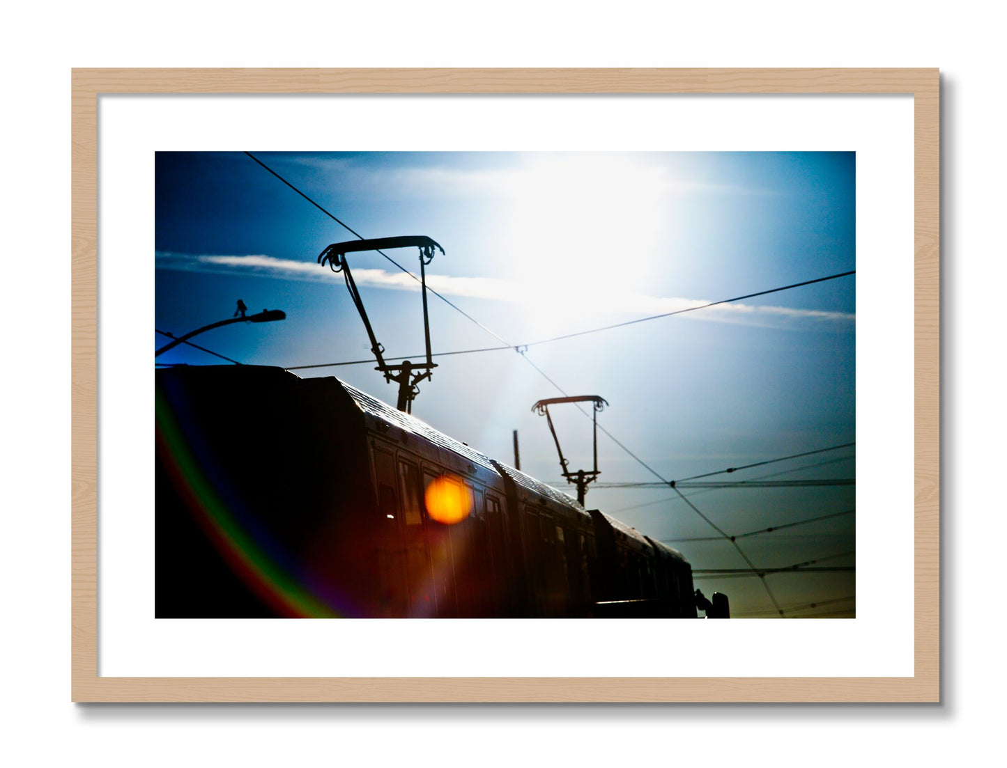 Framed photograph of Judah NLine by Dylan Ozanich, Oak frame, Borders