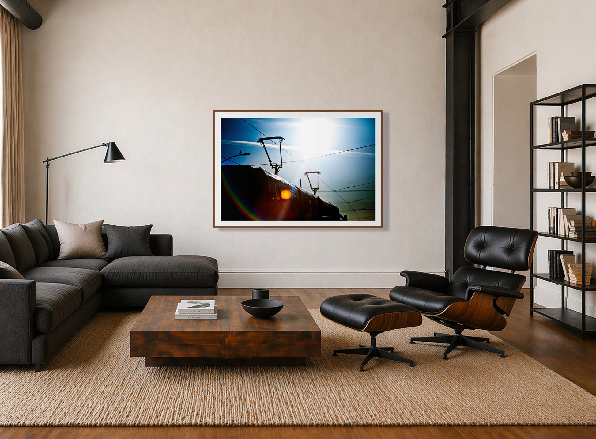 Framed photograph of Judah NLine by Dylan Ozanich displayed on a wall