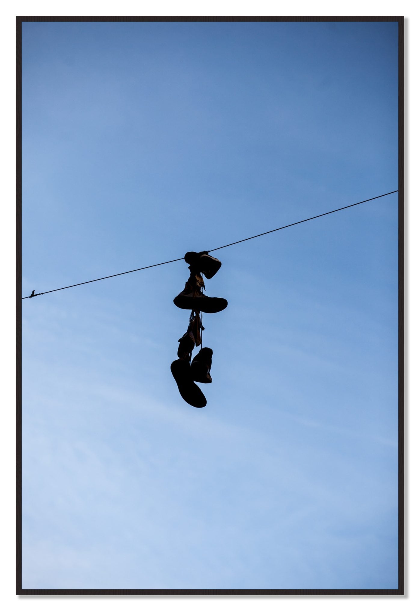 Kicks by Dylan Ozanich, 48×72 Full Bleed Print in a Black Walnut frame