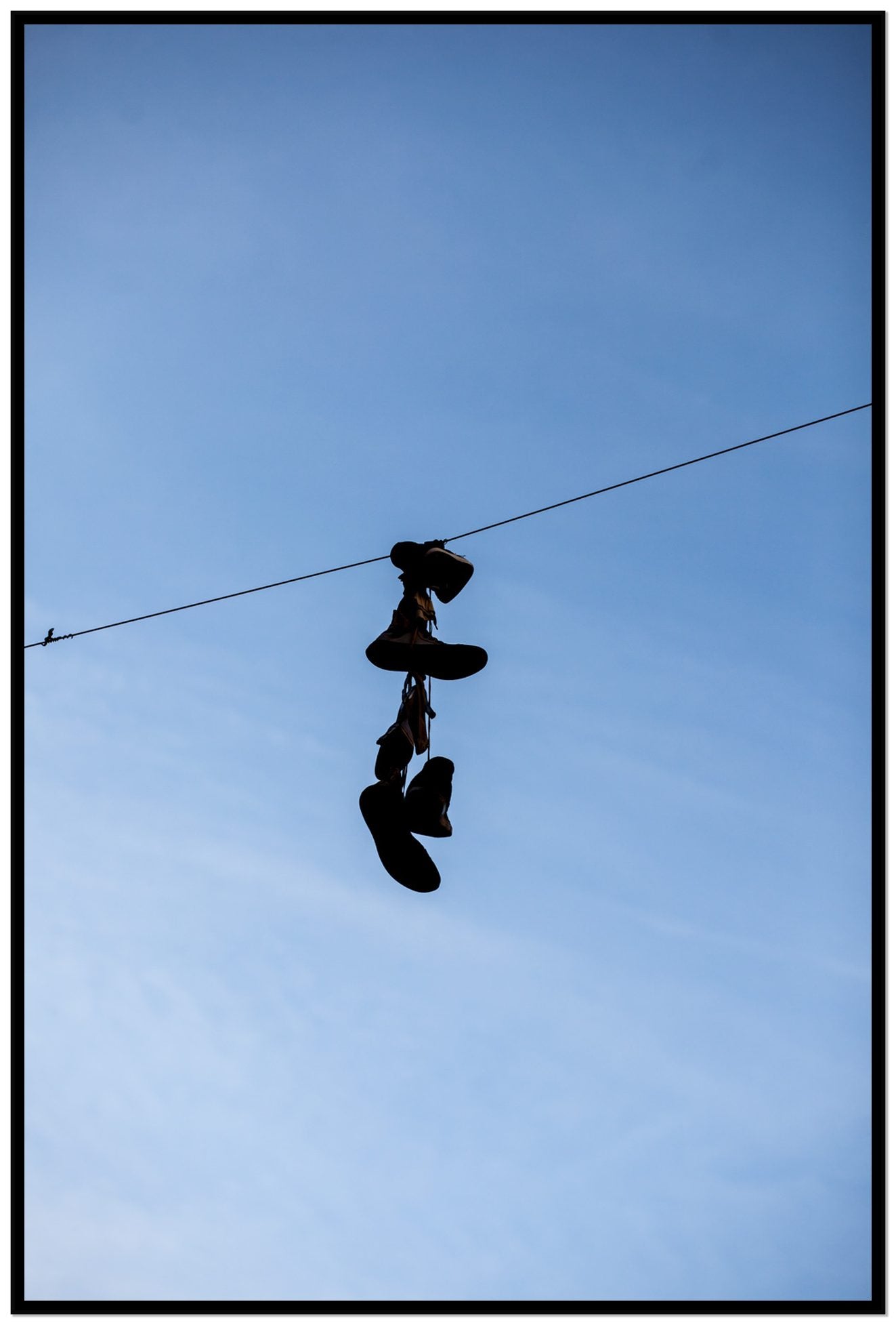 Kicks by Dylan Ozanich, 48×72 Full Bleed Print in a Black frame