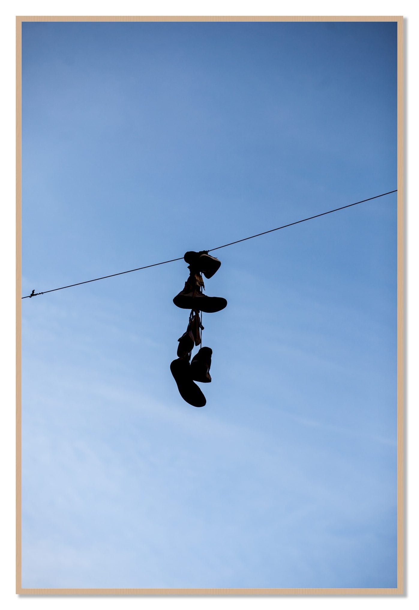 Kicks by Dylan Ozanich, 48×72 Full Bleed Print in an Oak frame